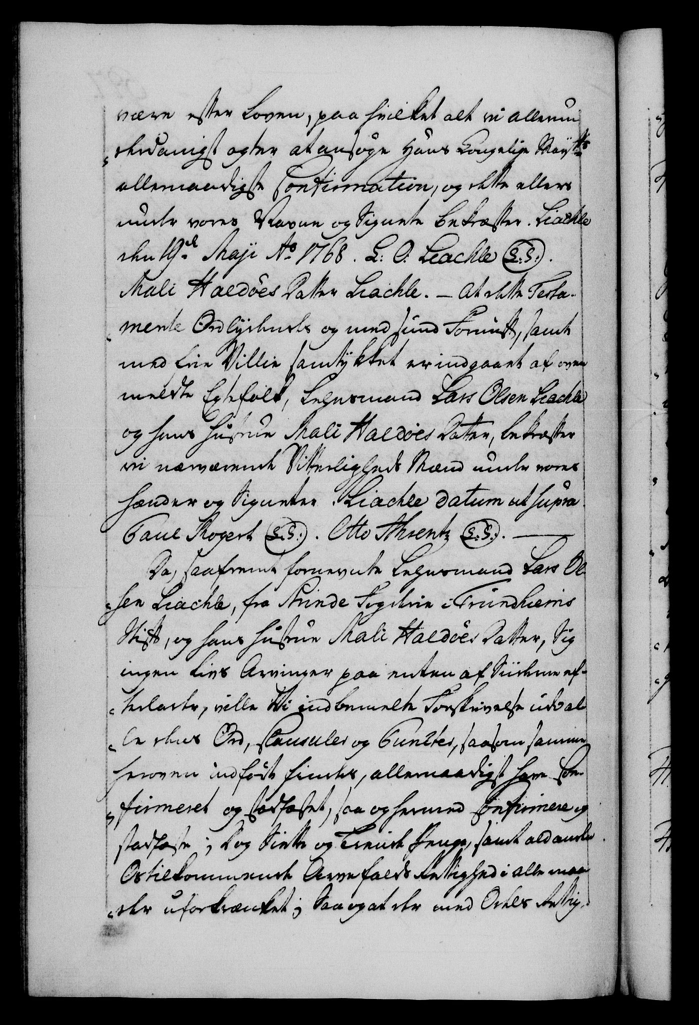 Danske Kanselli 1572-1799, AV/RA-EA-3023/F/Fc/Fca/Fcaa/L0043: Norske registre, 1766-1768, p. 697b