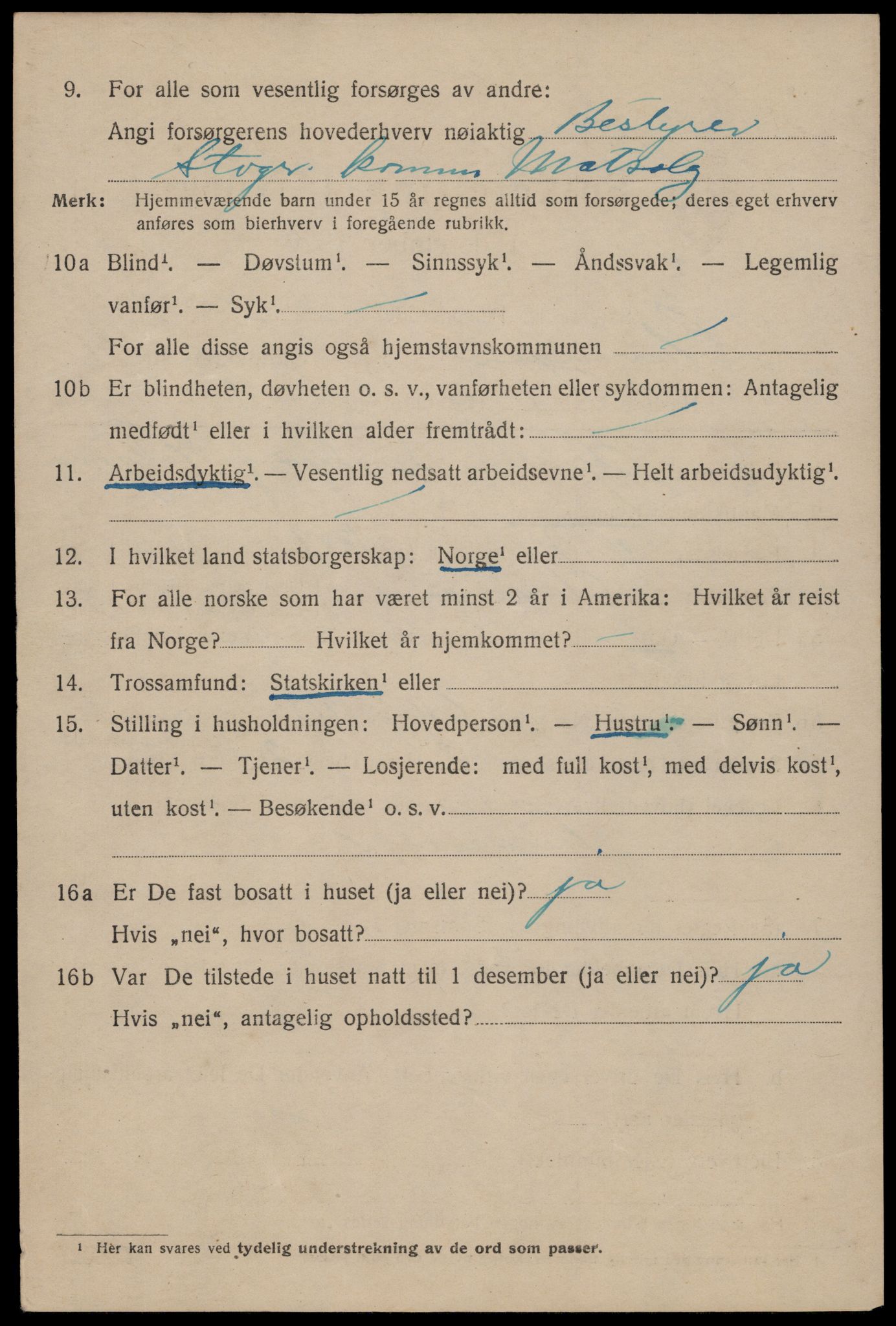 SAST, 1920 census for Stavanger, 1920, p. 77795