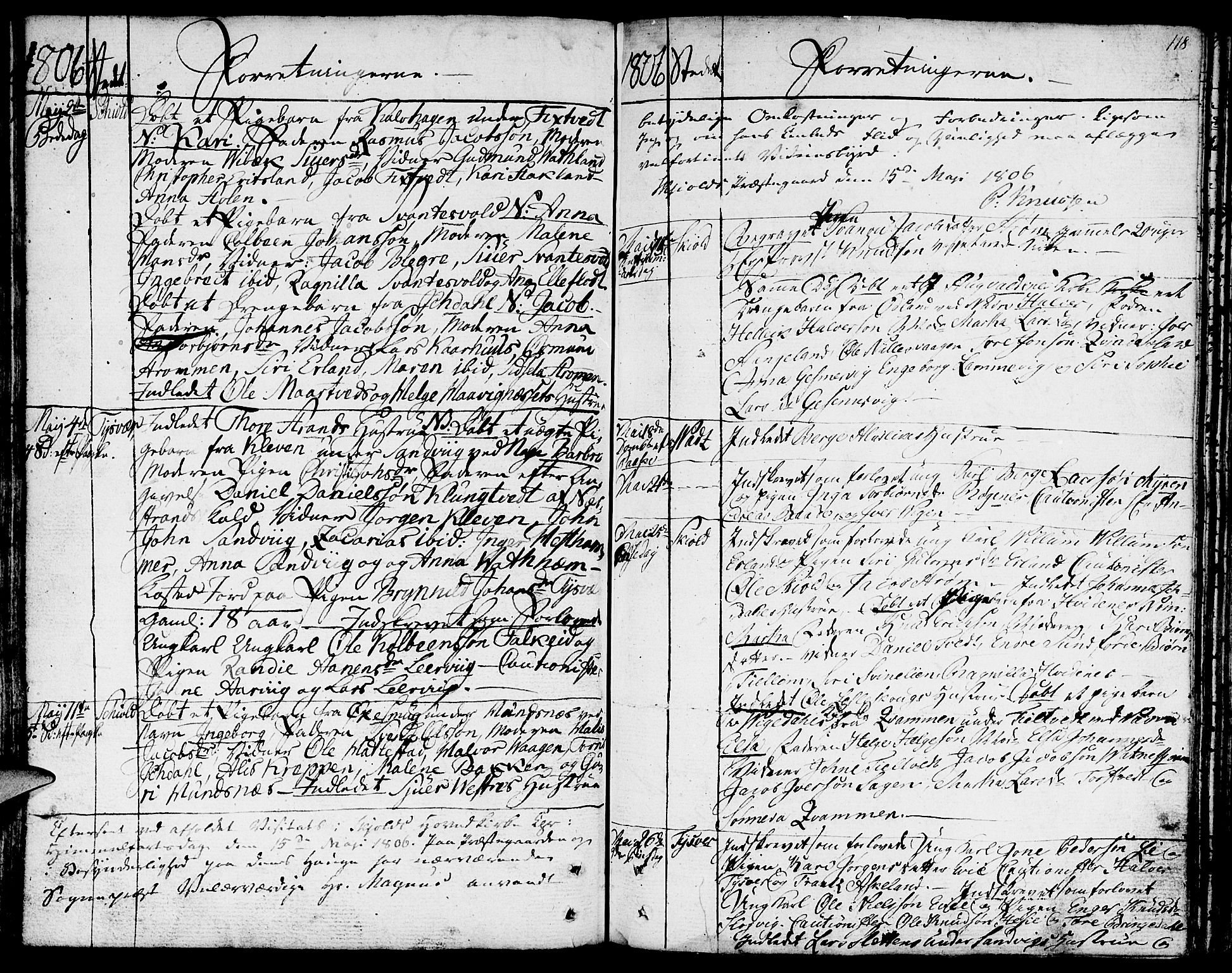 Skjold sokneprestkontor, SAST/A-101847/H/Ha/Haa/L0002: Parish register (official) no. A 2, 1786-1815, p. 118