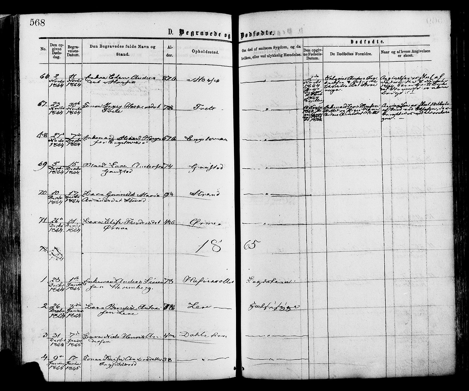 Onsøy prestekontor Kirkebøker, AV/SAO-A-10914/F/Fa/L0004: Parish register (official) no. I 4, 1861-1877, p. 568