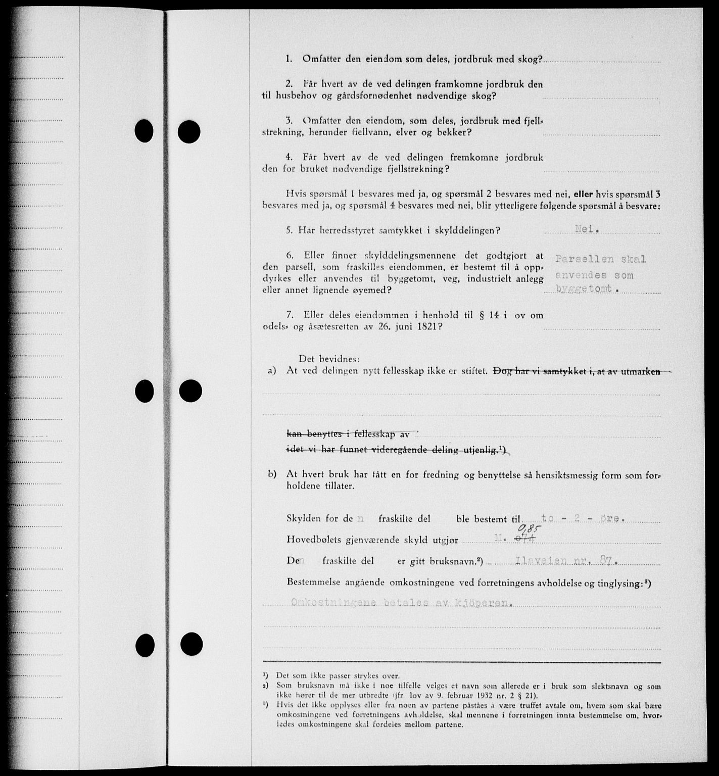 Onsøy sorenskriveri, AV/SAO-A-10474/G/Ga/Gab/L0018: Mortgage book no. II A-18, 1946-1947, Diary no: : 3048/1946