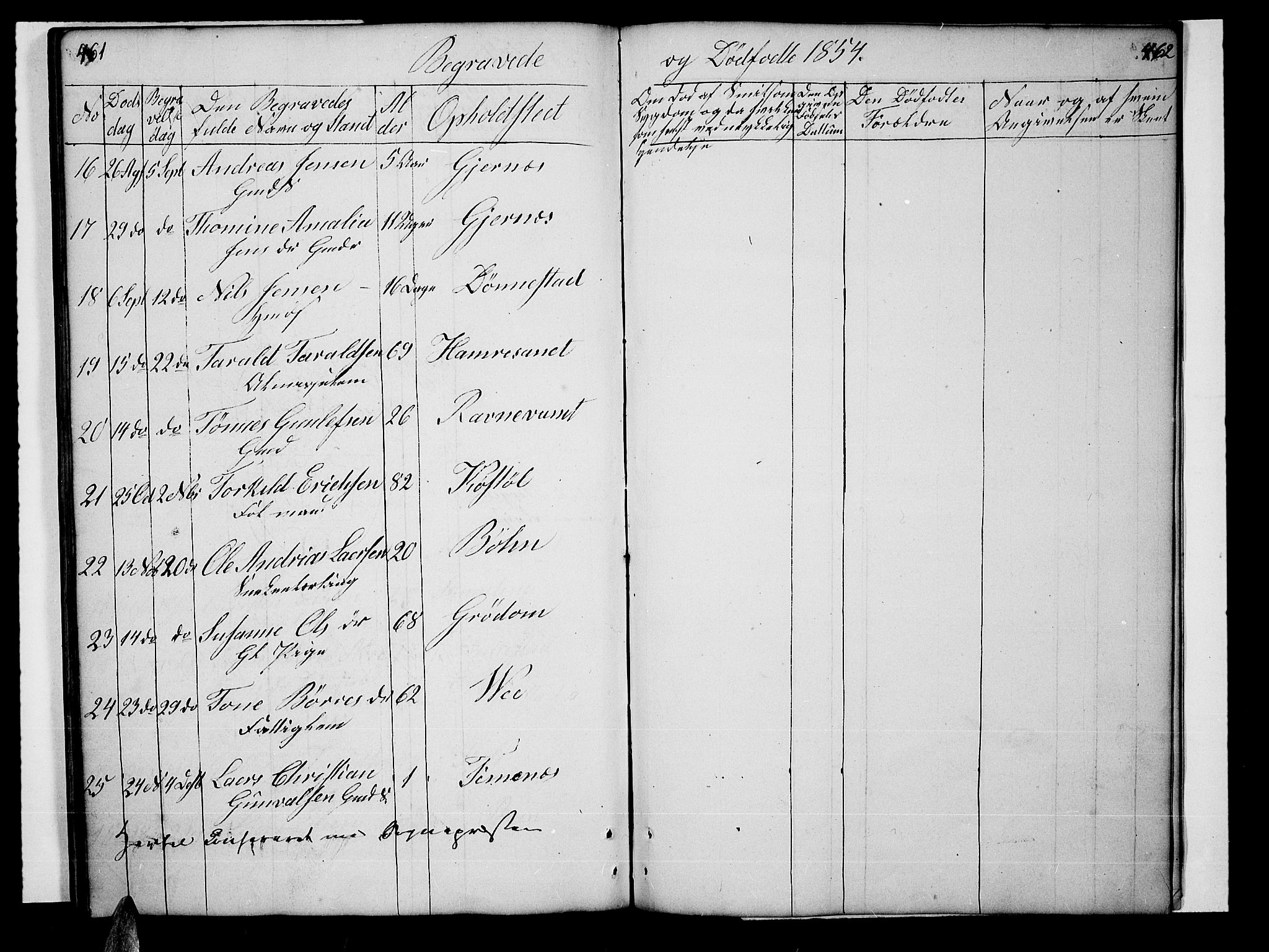 Tveit sokneprestkontor, AV/SAK-1111-0043/F/Fb/L0002: Parish register (copy) no. B 2, 1835-1854, p. 463-464