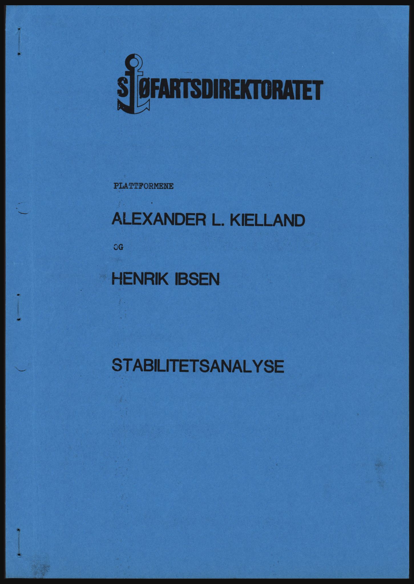 Sjøfartsdirektoratet med forløpere, generelt arkiv, AV/RA-S-1407/D/Ds/Dsb/L0631: Flyttbare innretninger, 1976-1981