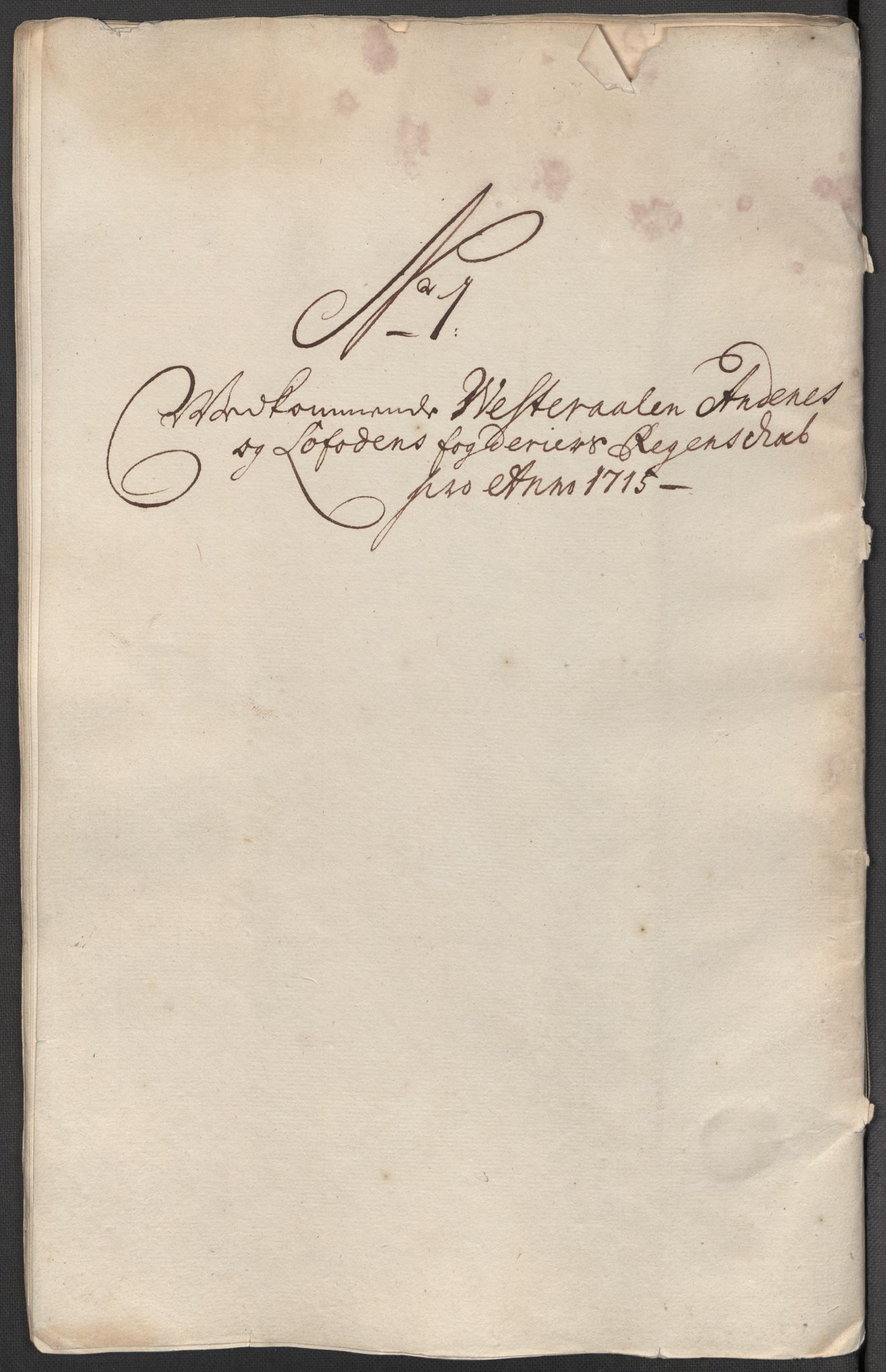 Rentekammeret inntil 1814, Reviderte regnskaper, Fogderegnskap, AV/RA-EA-4092/R67/L4681: Fogderegnskap Vesterålen, Andenes og Lofoten, 1715, p. 57