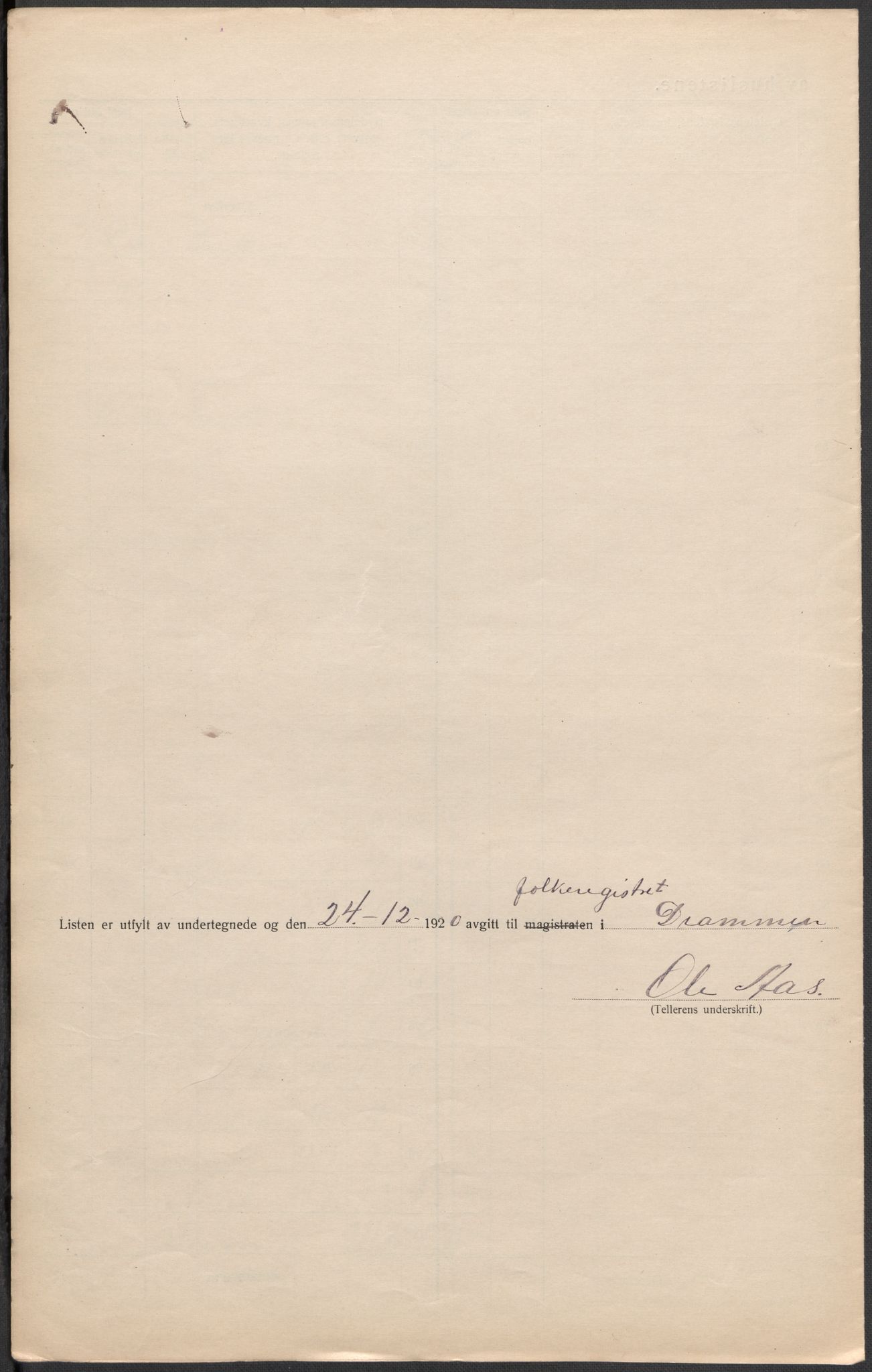 SAKO, 1920 census for Drammen, 1920, p. 42