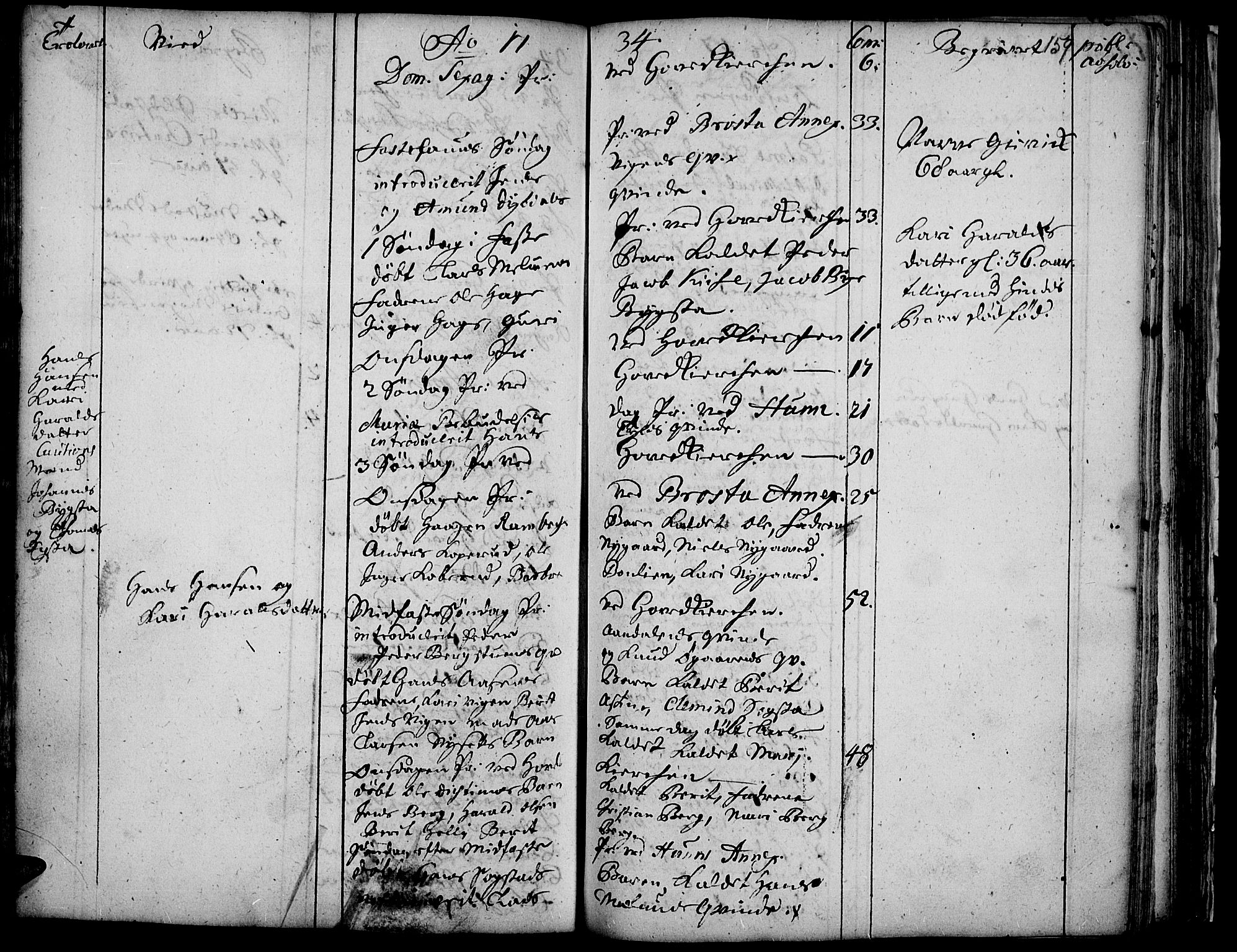 Vardal prestekontor, SAH/PREST-100/H/Ha/Haa/L0001: Parish register (official) no. 1, 1706-1748, p. 159