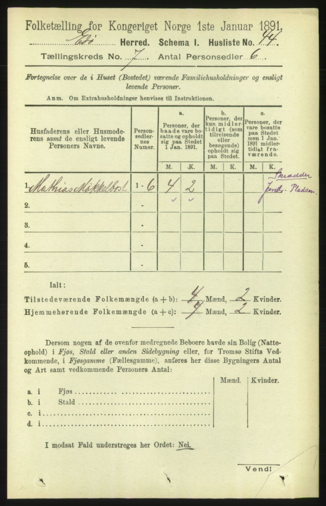 RA, 1891 census for 1573 Edøy, 1891, p. 1579