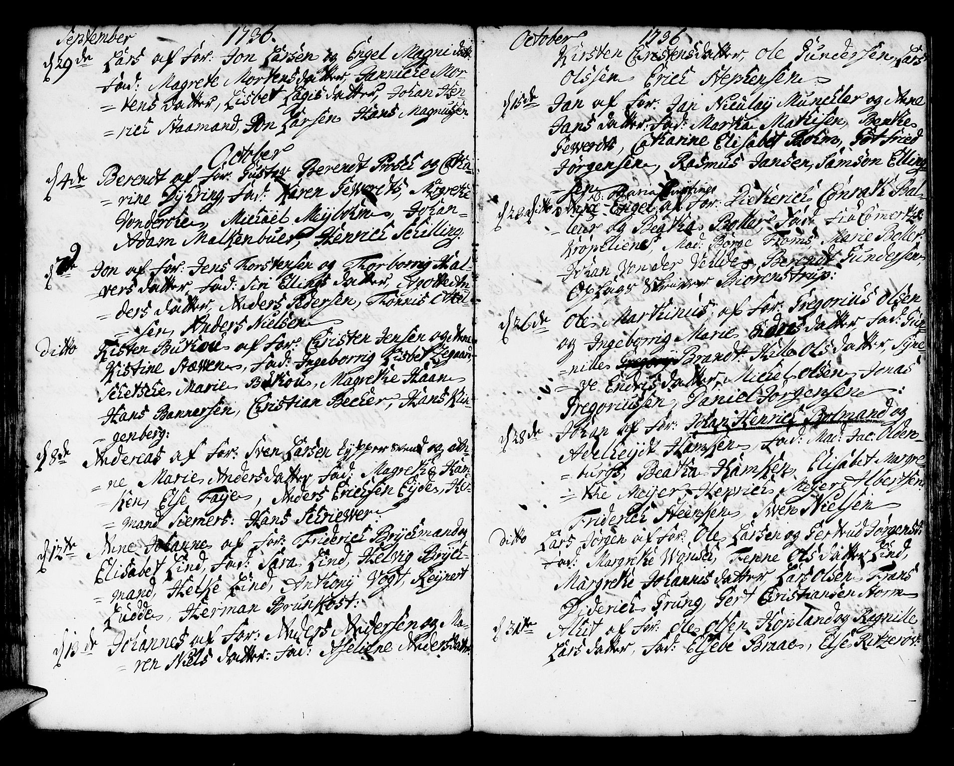 Korskirken sokneprestembete, SAB/A-76101/H/Haa/L0004: Parish register (official) no. A 4, 1720-1750, p. 170