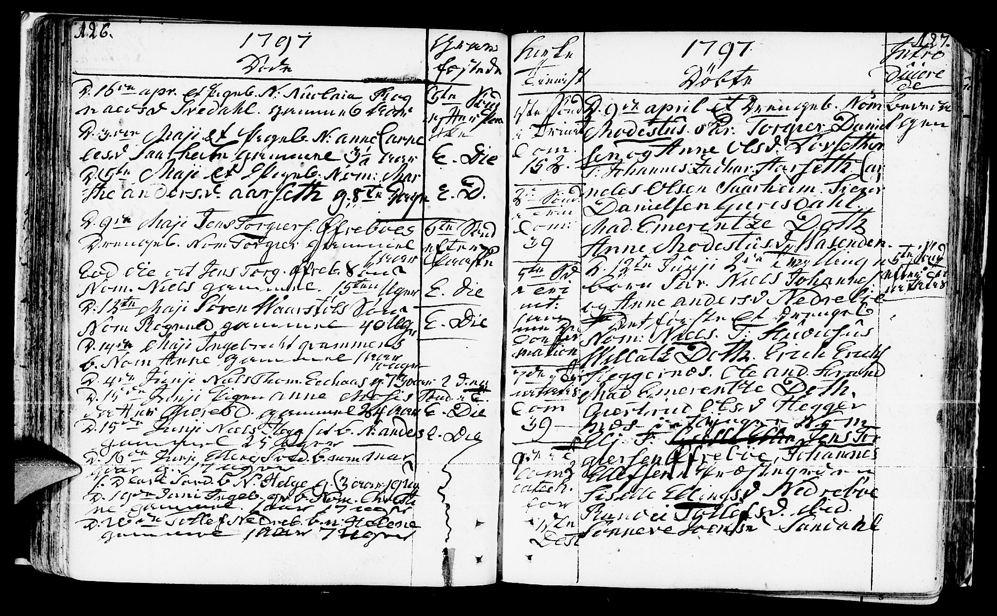 Jølster sokneprestembete, AV/SAB-A-80701/H/Haa/Haaa/L0005: Parish register (official) no. A 5, 1790-1821, p. 126-127