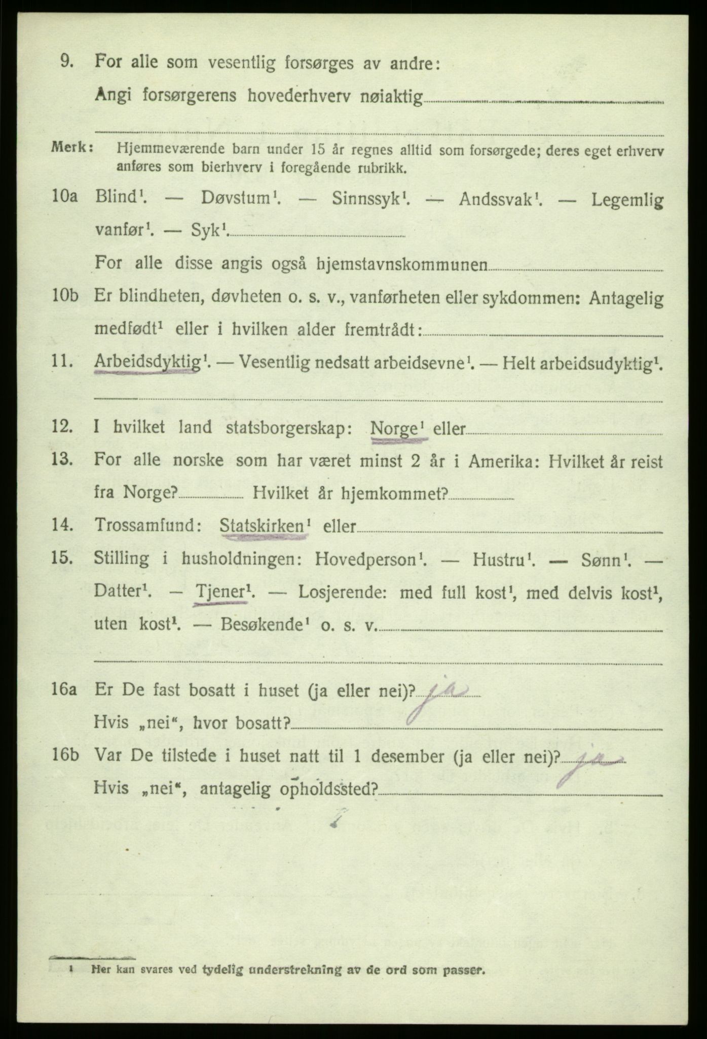 SAO, 1920 census for Borge, 1920, p. 2232