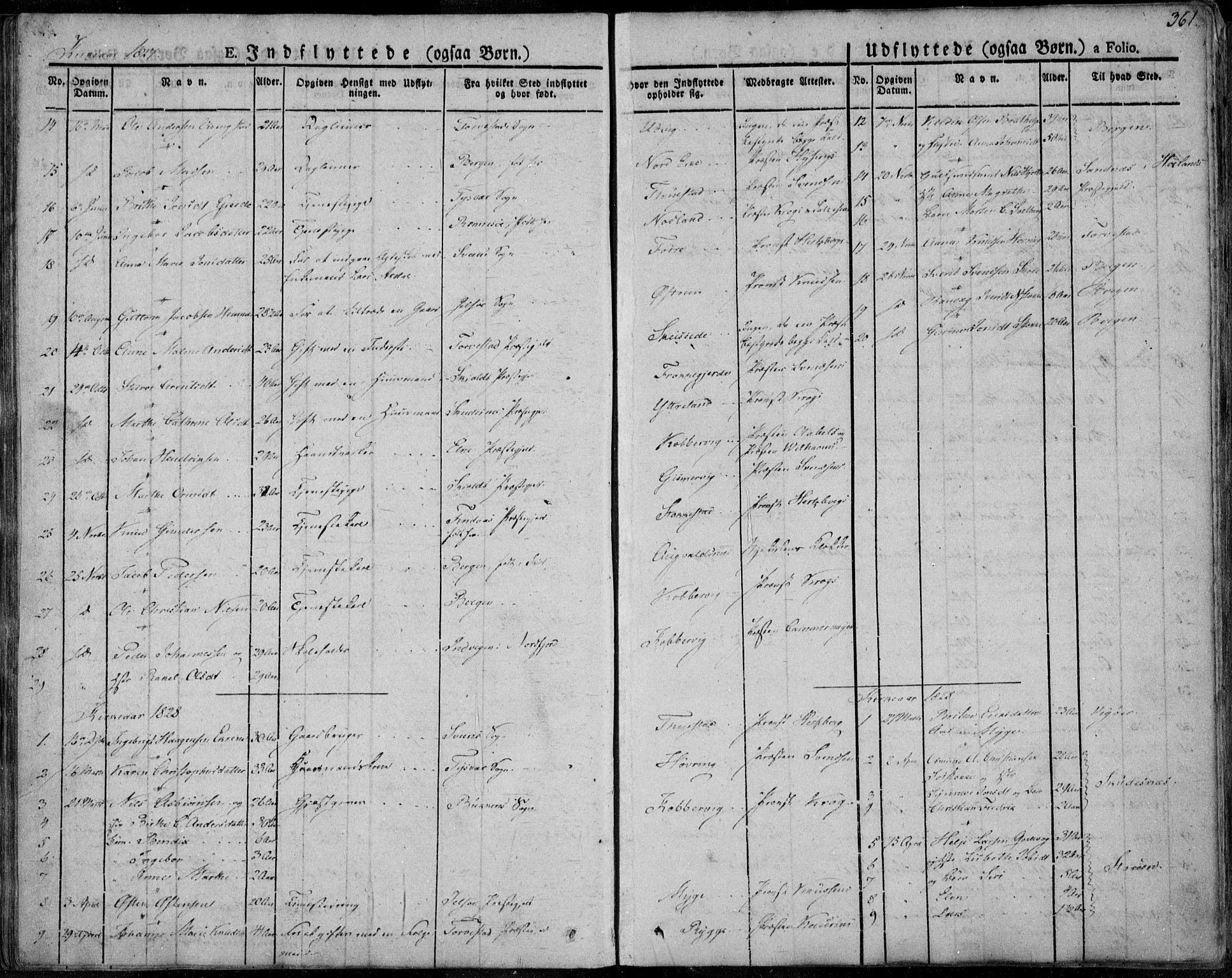 Avaldsnes sokneprestkontor, SAST/A -101851/H/Ha/Haa/L0005: Parish register (official) no. A 5.2, 1825-1841, p. 361