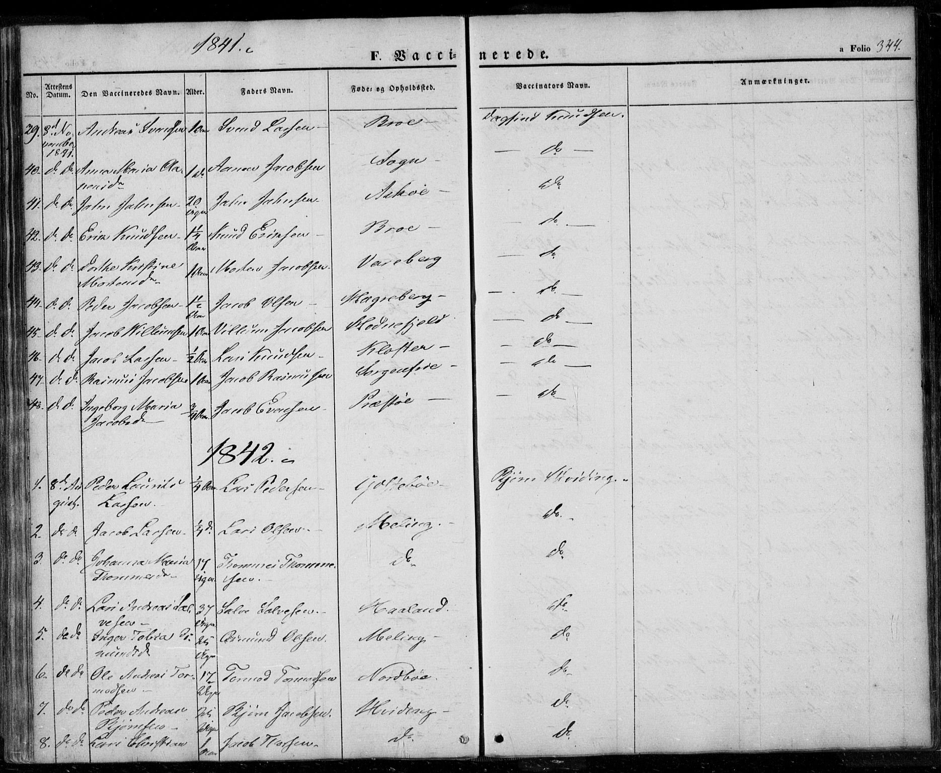 Rennesøy sokneprestkontor, SAST/A -101827/H/Ha/Haa/L0005: Parish register (official) no. A 5, 1838-1859, p. 344