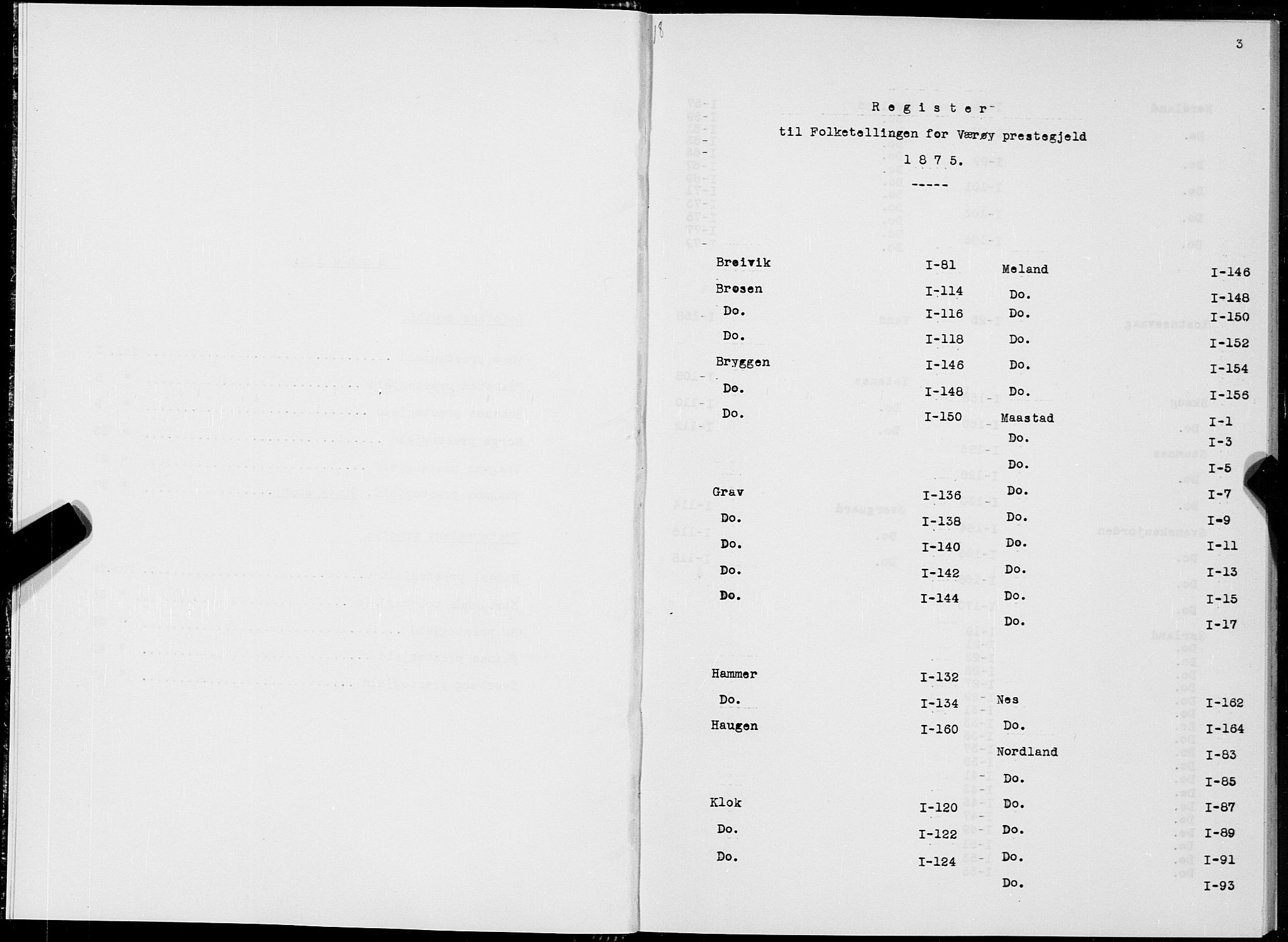 SAT, 1875 census for 1857P Værøy, 1875, p. 3