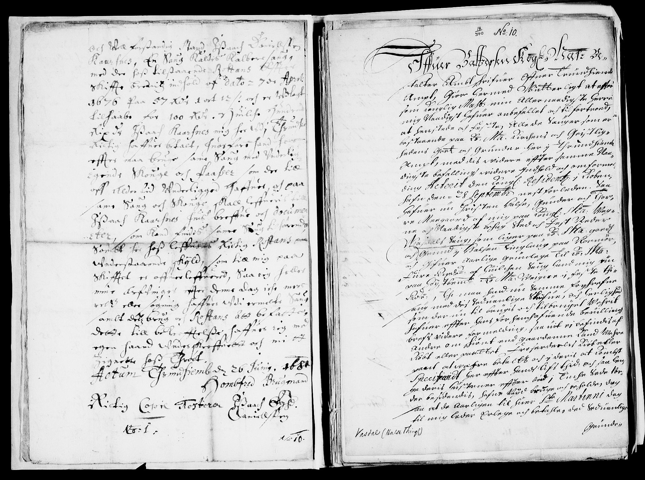 Danske Kanselli, Skapsaker, AV/RA-EA-4061/F/L0068: Skap 14, pakke 340A, 1685-1686, p. 16