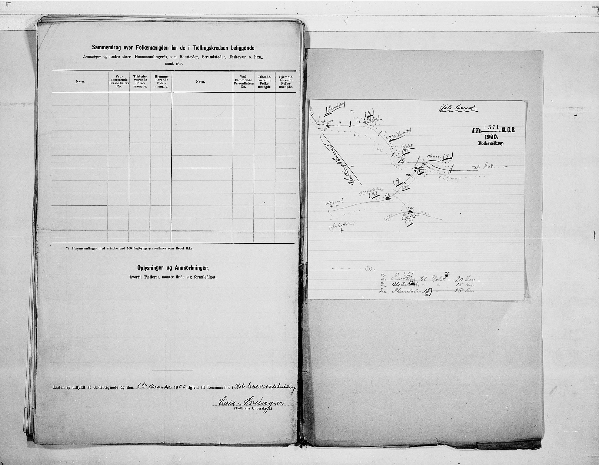 RA, 1900 census for Hol, 1900, p. 22