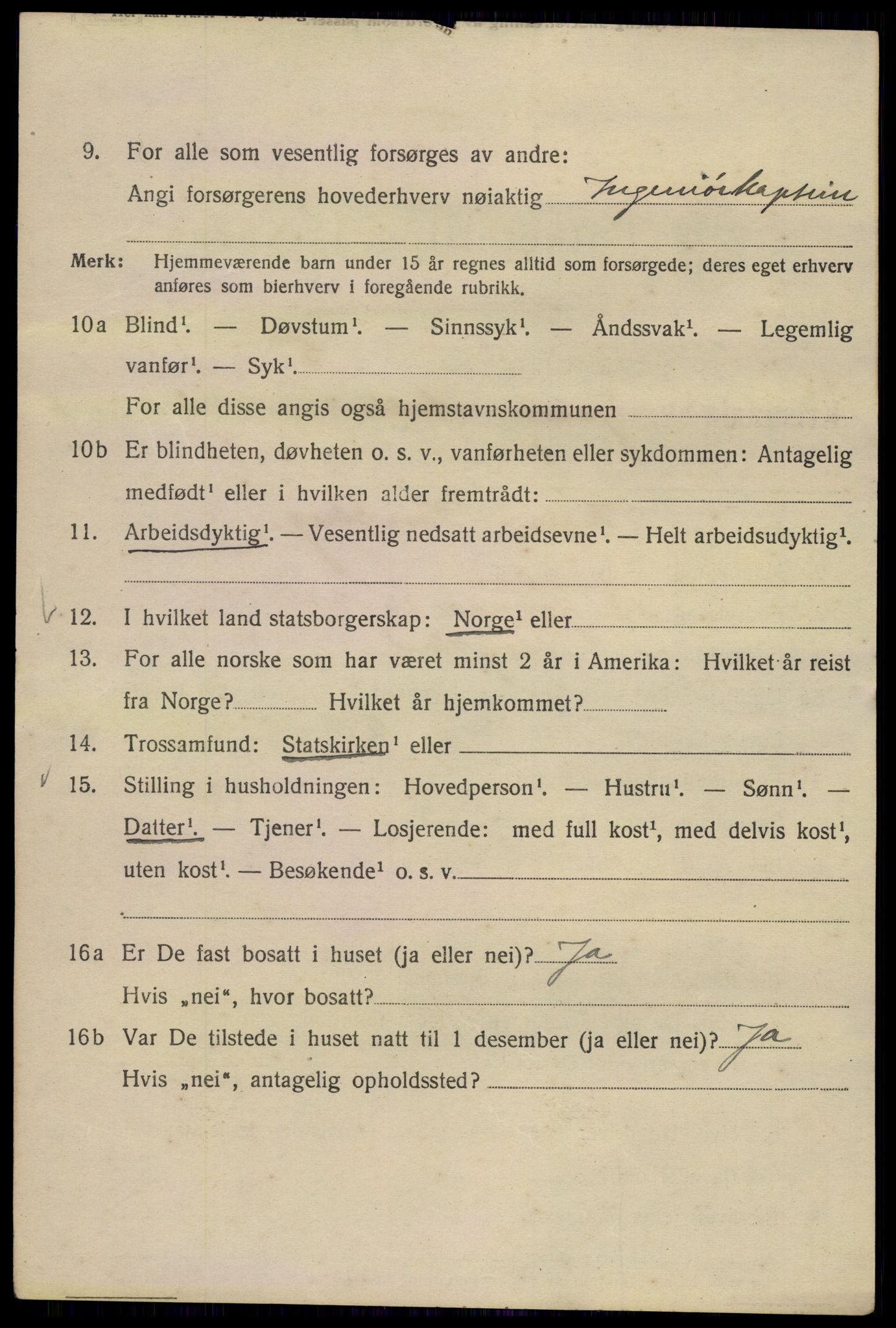 SAO, 1920 census for Kristiania, 1920, p. 312774