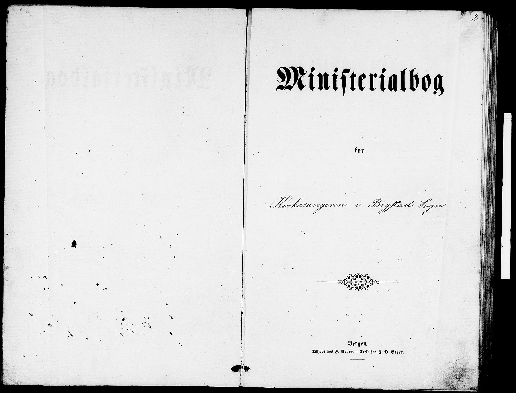 Gaular sokneprestembete, SAB/A-80001/H/Hab: Parish register (copy) no. B 2, 1863-1881, p. 2
