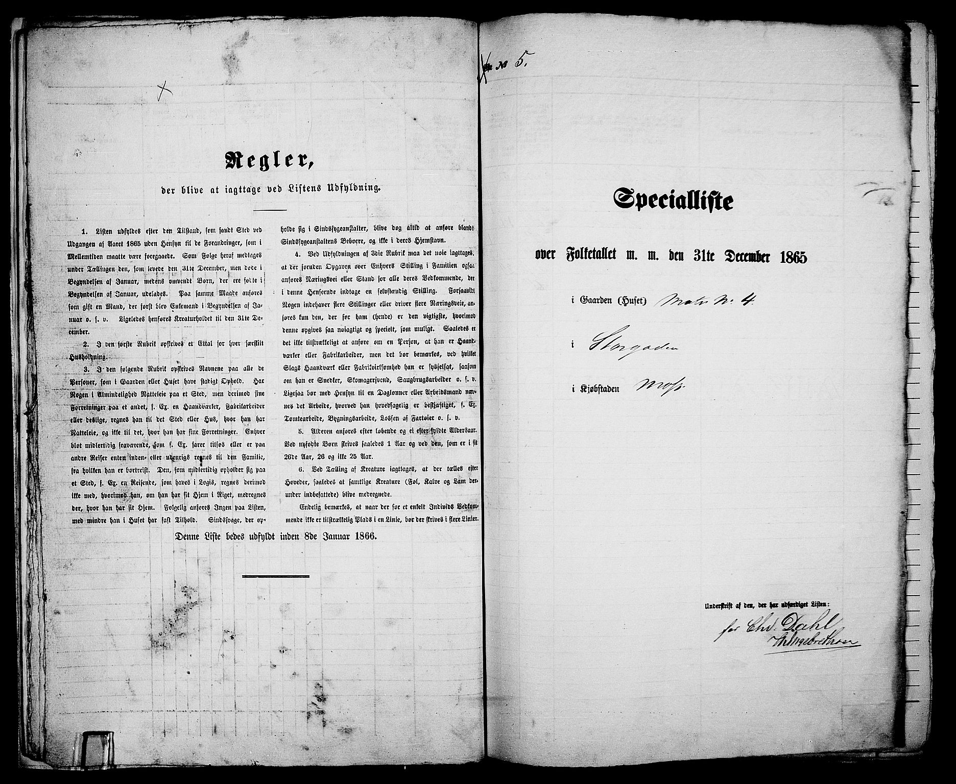 RA, 1865 census for Moss/Moss, 1865, p. 18