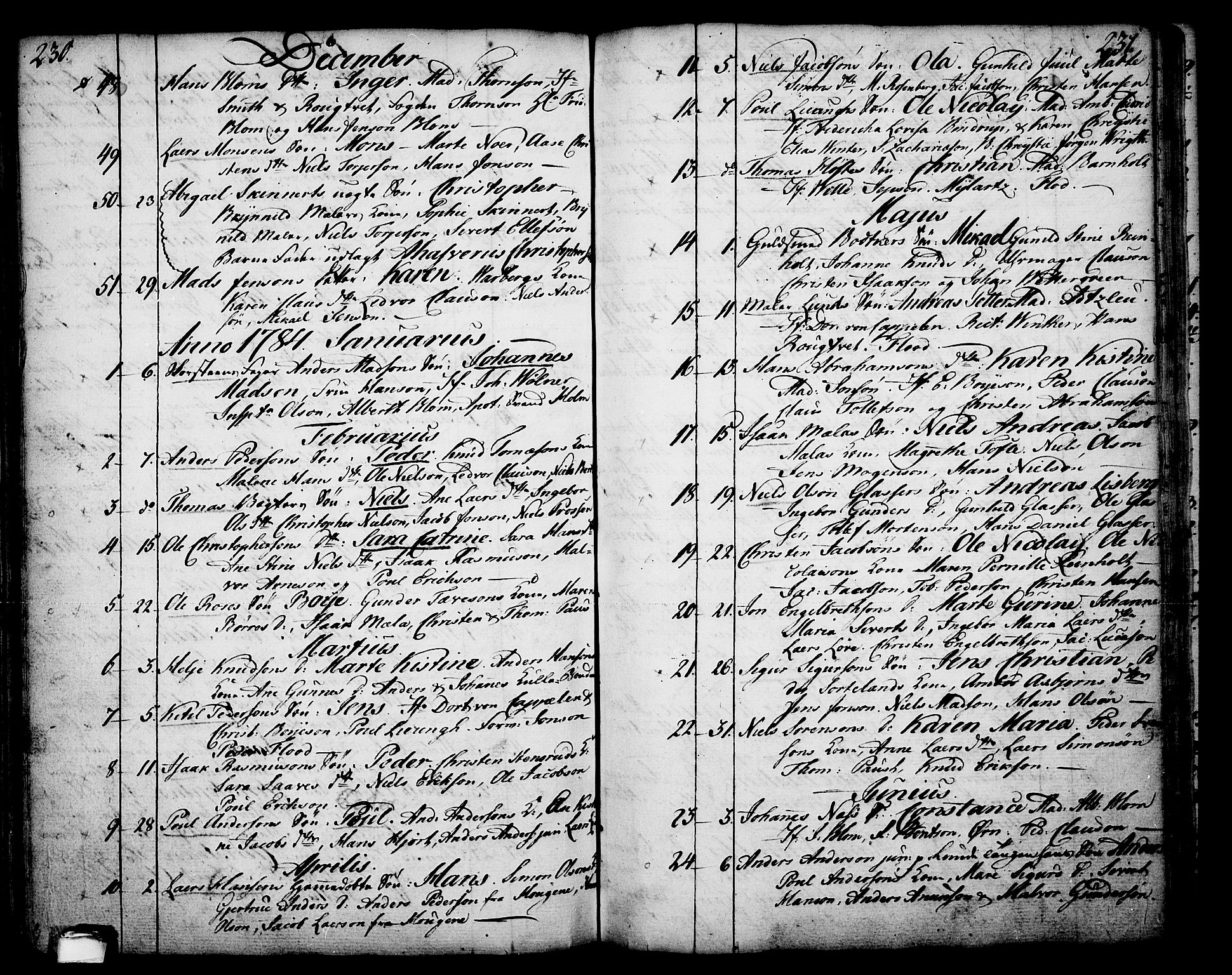 Skien kirkebøker, SAKO/A-302/F/Fa/L0003: Parish register (official) no. 3, 1755-1791, p. 230-231