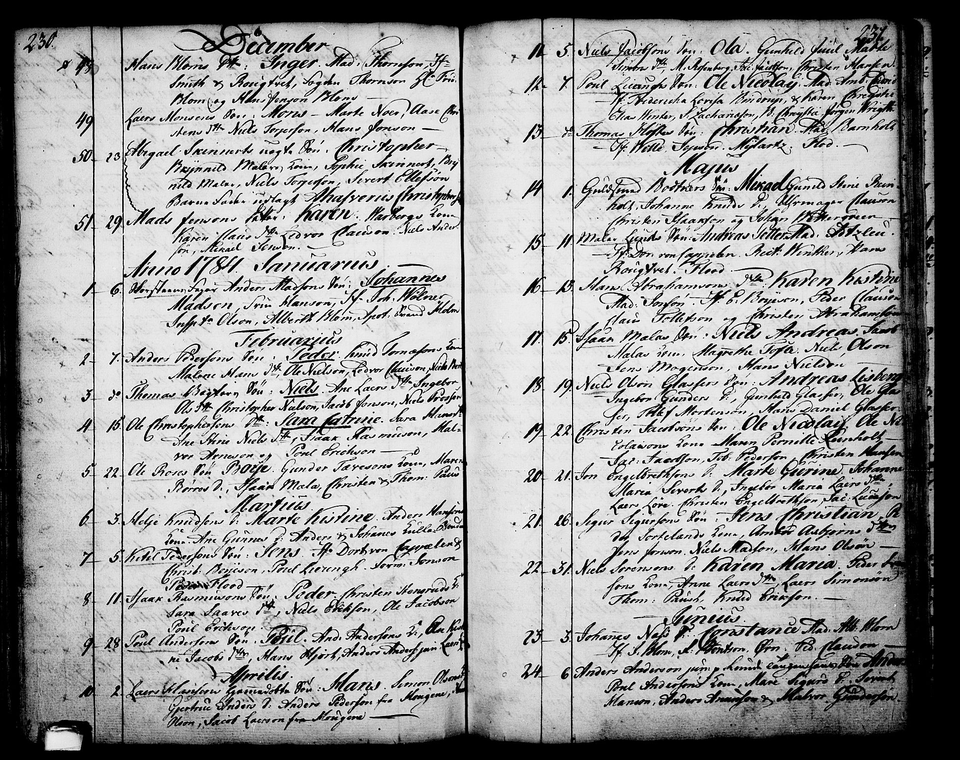 Skien kirkebøker, AV/SAKO-A-302/F/Fa/L0003: Parish register (official) no. 3, 1755-1791, p. 230-231