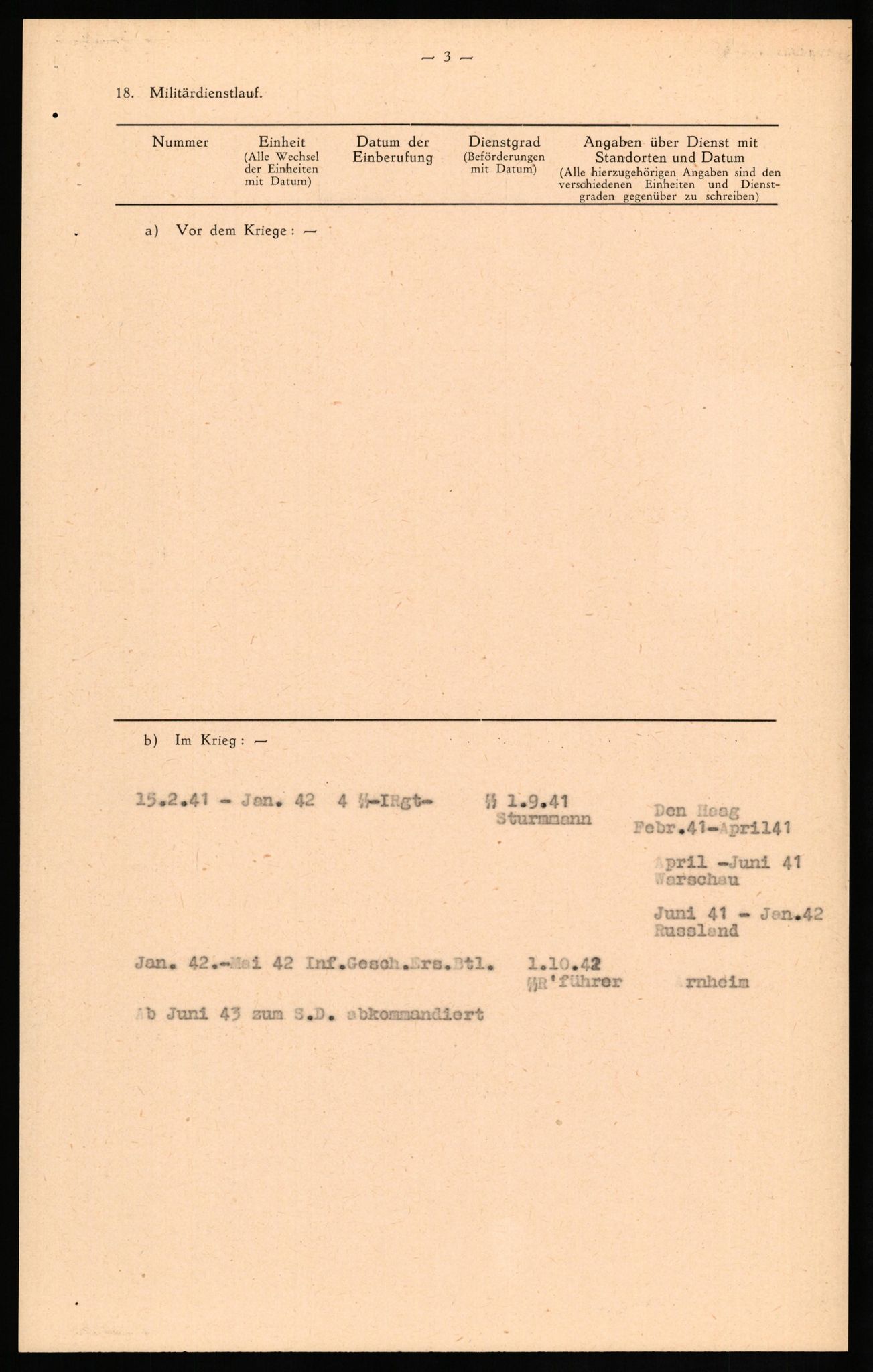 Forsvaret, Forsvarets overkommando II, AV/RA-RAFA-3915/D/Db/L0027: CI Questionaires. Tyske okkupasjonsstyrker i Norge. Tyskere., 1945-1946, p. 83