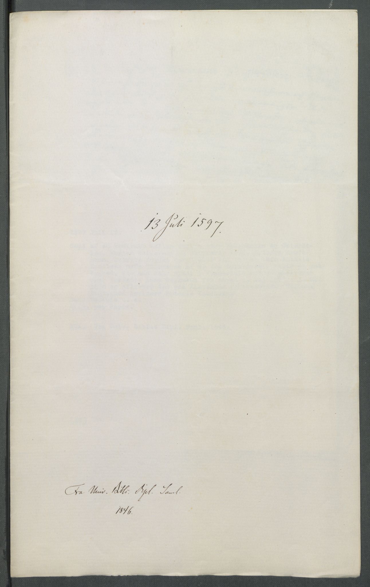 Riksarkivets diplomsamling, AV/RA-EA-5965/F02/L0104: Dokumenter, 1597, p. 15
