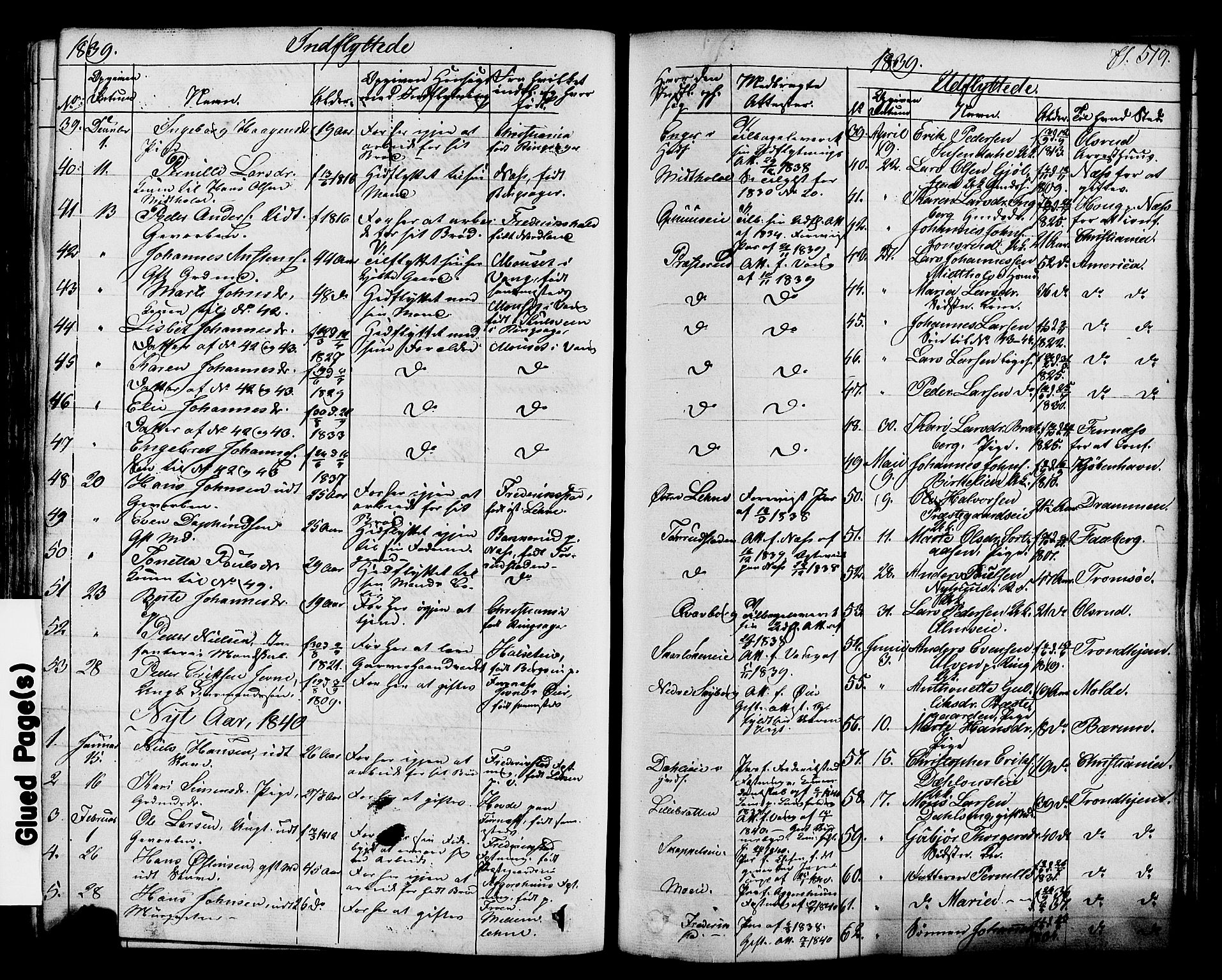 Ringsaker prestekontor, AV/SAH-PREST-014/K/Ka/L0008: Parish register (official) no. 8, 1837-1850, p. 519