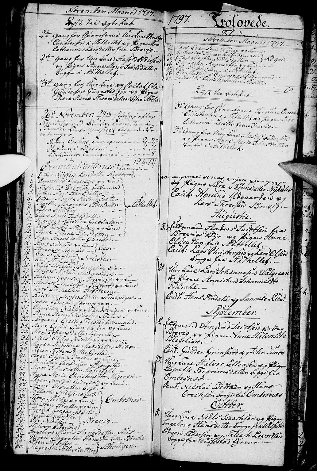 Bamble kirkebøker, AV/SAKO-A-253/G/Ga/L0002: Parish register (copy) no. I 2, 1794-1800