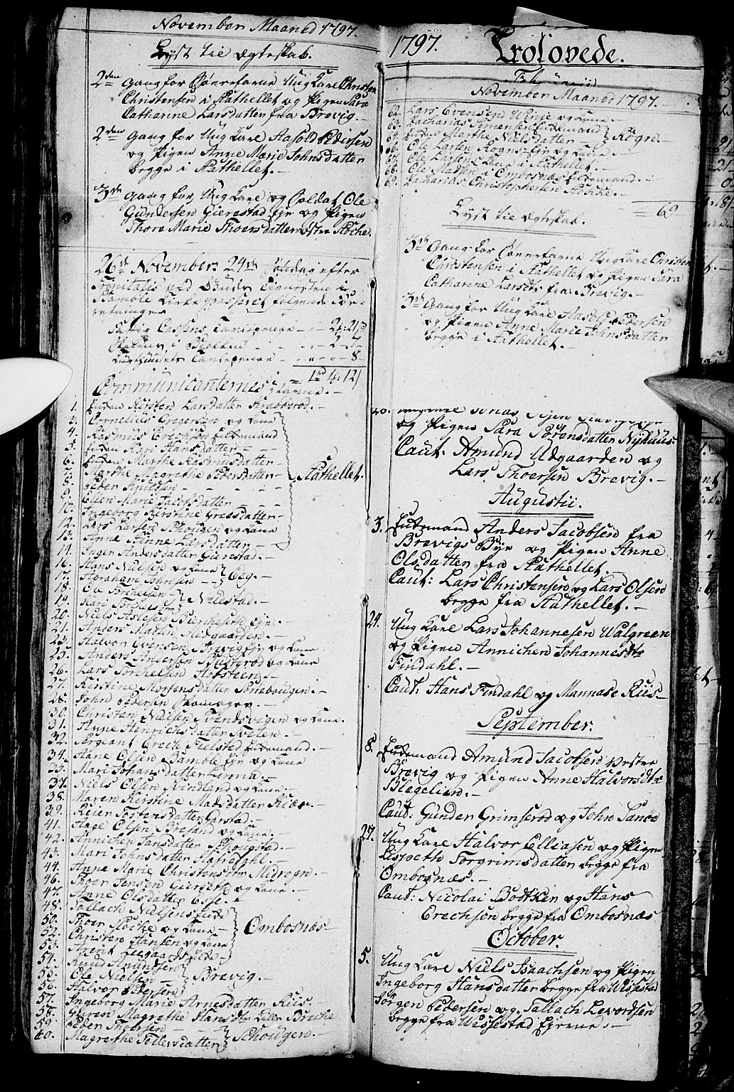 Bamble kirkebøker, SAKO/A-253/G/Ga/L0002: Parish register (copy) no. I 2, 1794-1800