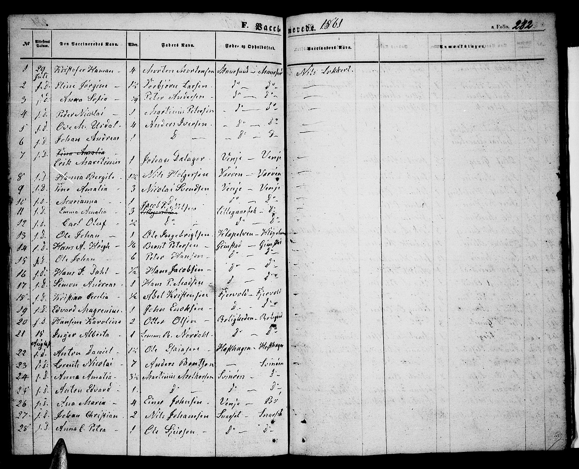 Ministerialprotokoller, klokkerbøker og fødselsregistre - Nordland, SAT/A-1459/891/L1313: Parish register (copy) no. 891C02, 1856-1870, p. 282