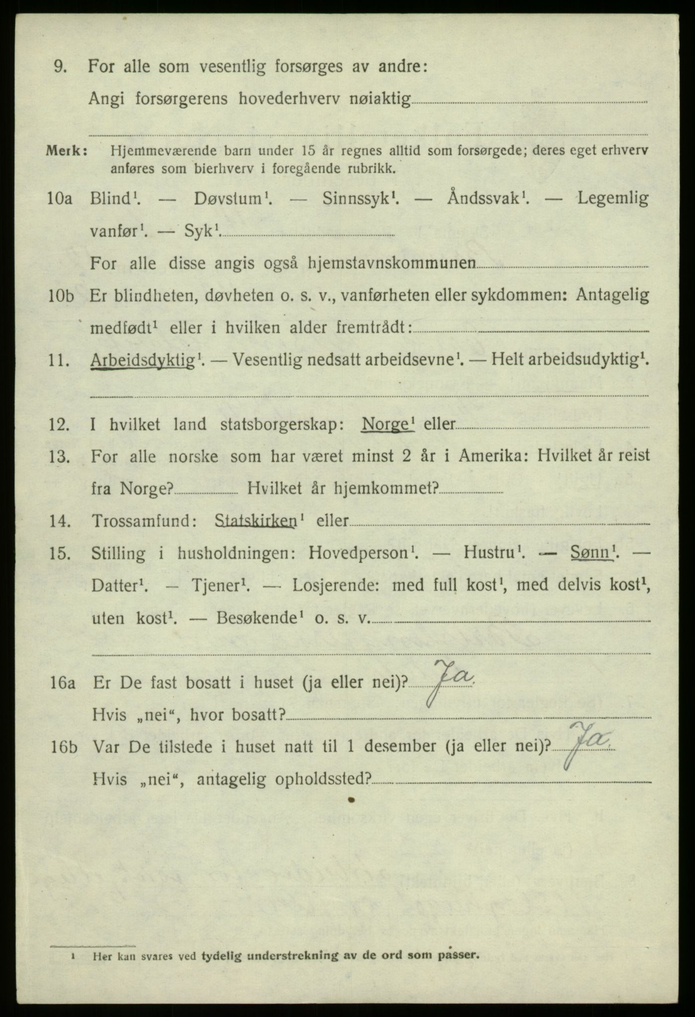 SAB, 1920 census for Bruvik, 1920, p. 8117