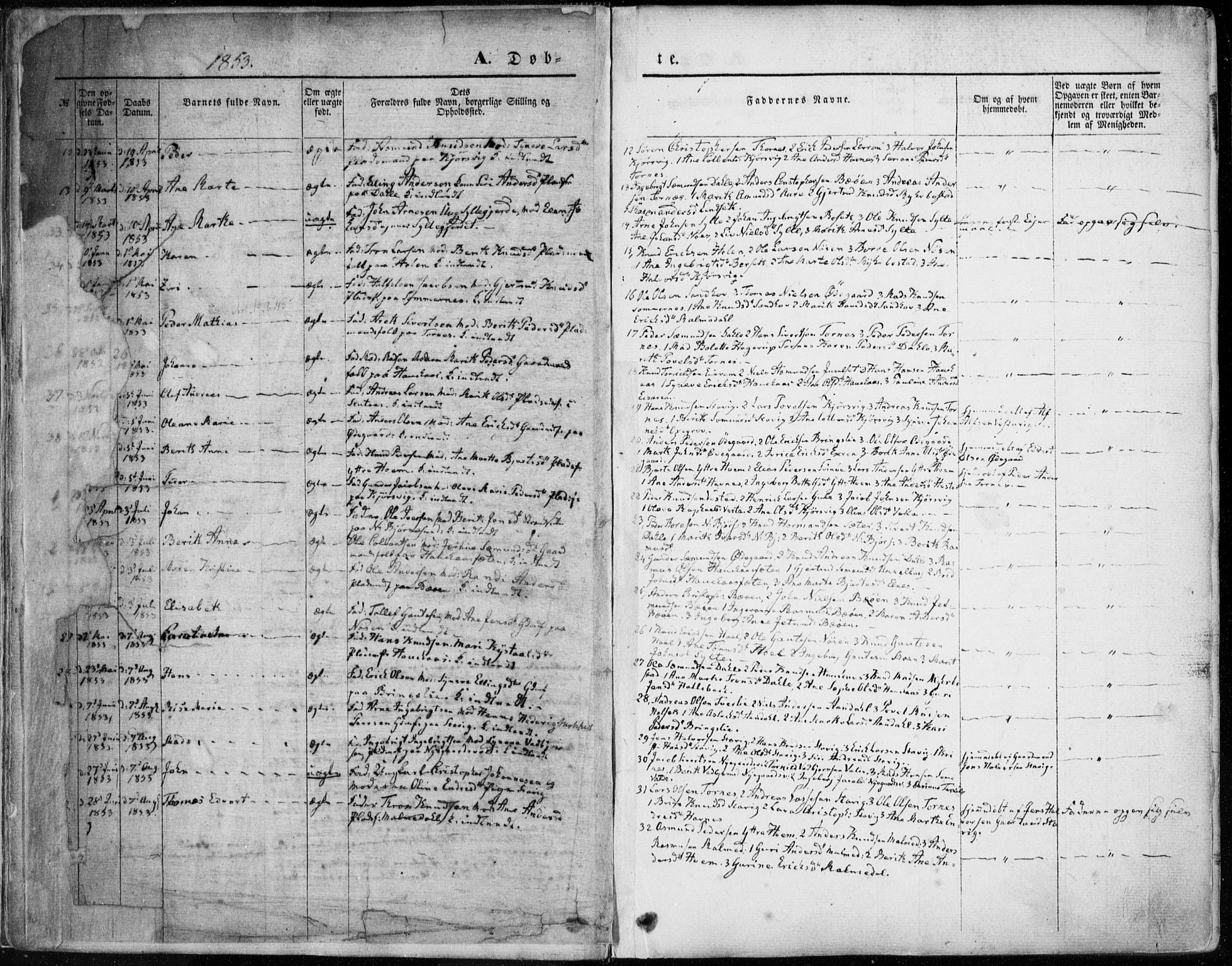 Ministerialprotokoller, klokkerbøker og fødselsregistre - Møre og Romsdal, SAT/A-1454/565/L0748: Parish register (official) no. 565A02, 1845-1872, p. 22
