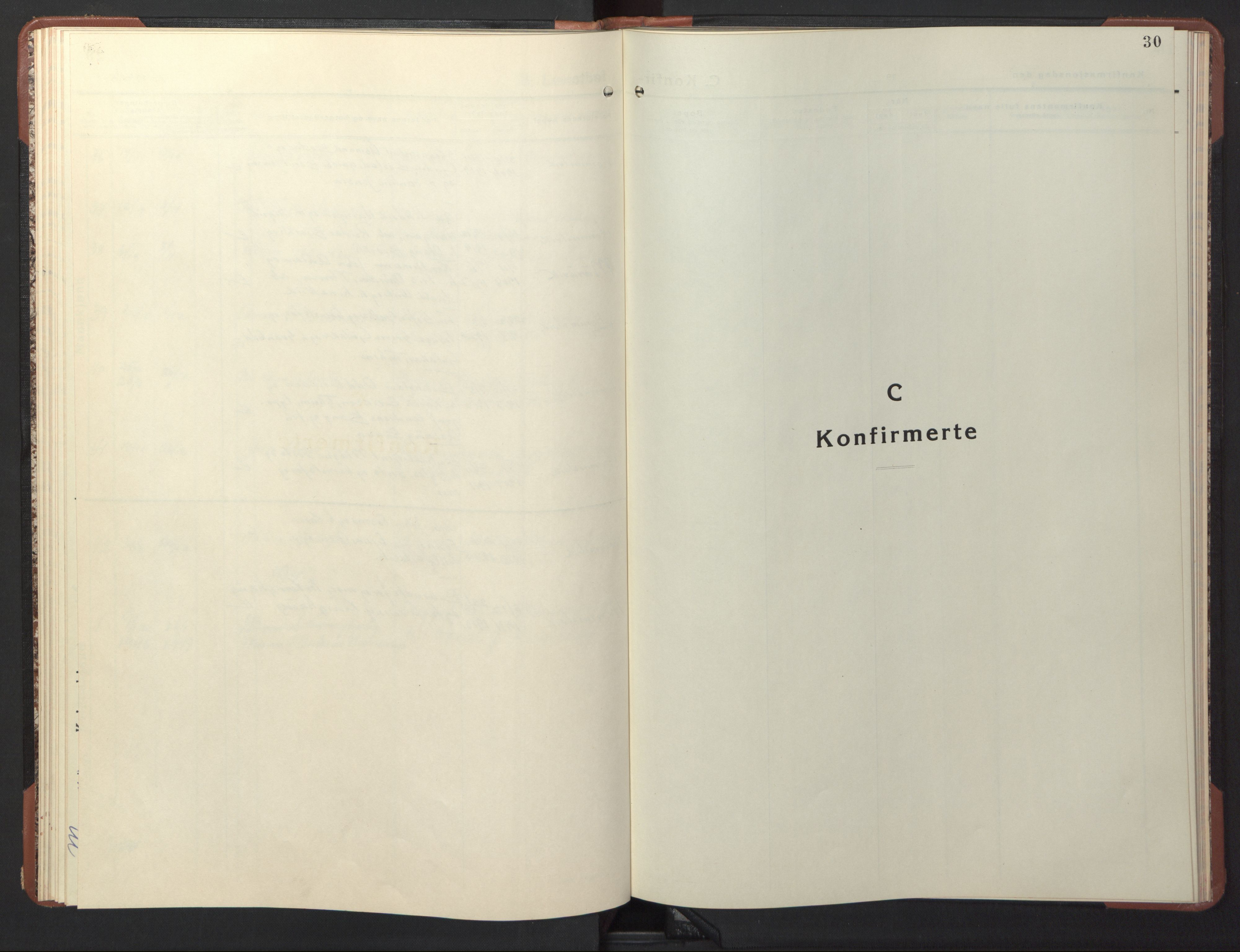 Ministerialprotokoller, klokkerbøker og fødselsregistre - Sør-Trøndelag, SAT/A-1456/617/L0433: Parish register (copy) no. 617C04, 1942-1947, p. 30