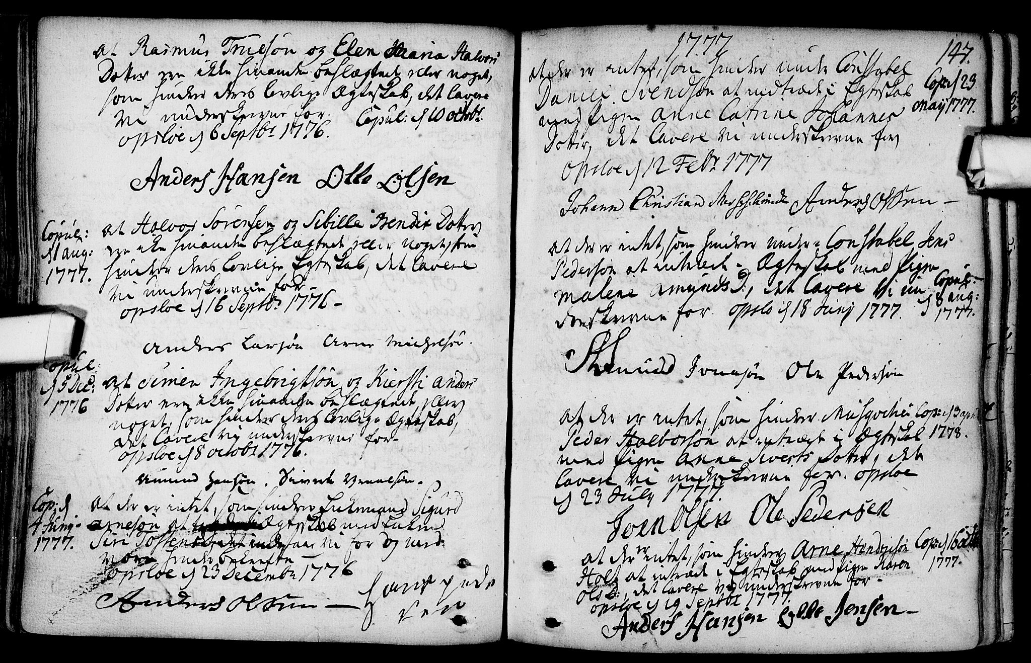 Gamlebyen prestekontor Kirkebøker, SAO/A-10884/F/Fa/L0001: Parish register (official) no. 1, 1734-1818, p. 147