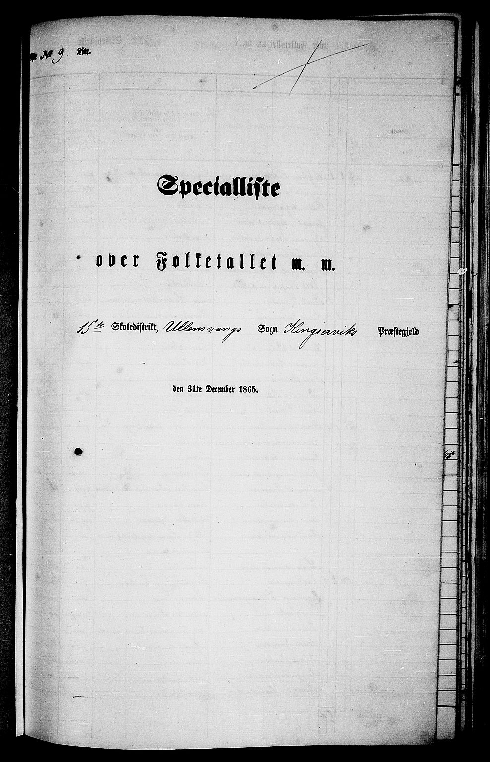 RA, 1865 census for Kinsarvik, 1865, p. 112