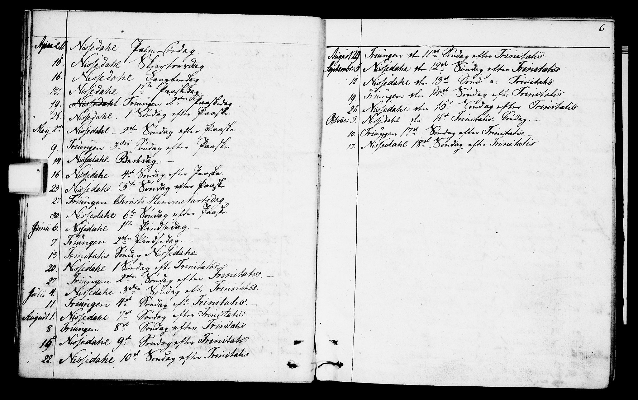 Nissedal kirkebøker, SAKO/A-288/F/Fa/L0001: Parish register (official) no. I 1, 1811-1814, p. 6