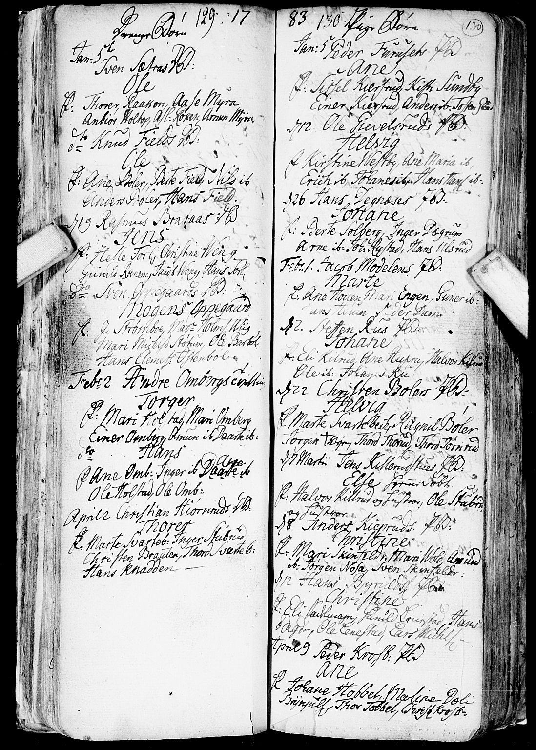 Enebakk prestekontor Kirkebøker, SAO/A-10171c/F/Fa/L0002: Parish register (official) no. I 2, 1755-1806, p. 129-130