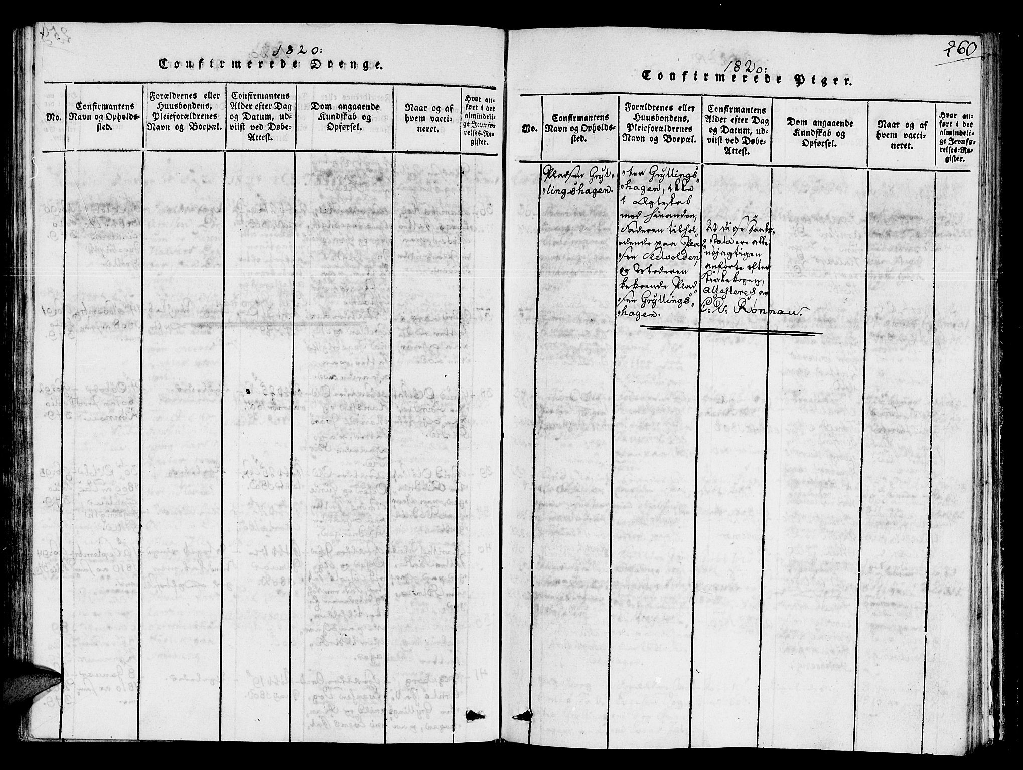 Ministerialprotokoller, klokkerbøker og fødselsregistre - Sør-Trøndelag, SAT/A-1456/678/L0895: Parish register (official) no. 678A05 /1, 1816-1821, p. 260