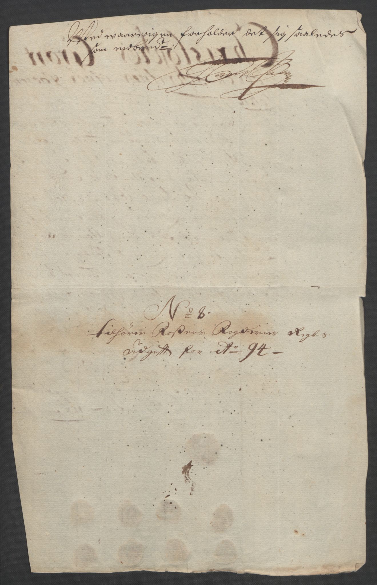 Rentekammeret inntil 1814, Reviderte regnskaper, Fogderegnskap, AV/RA-EA-4092/R57/L3850: Fogderegnskap Fosen, 1694, p. 172