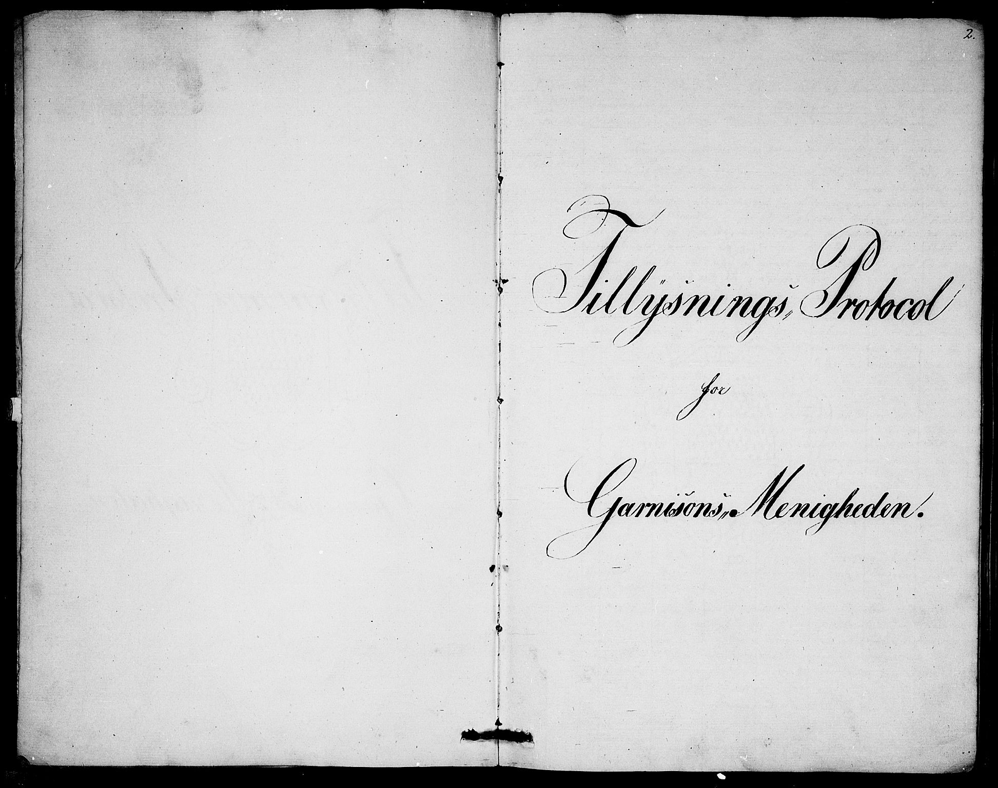 Garnisonsmenigheten Kirkebøker, AV/SAO-A-10846/H/Ha/L0002: Banns register no. I 2, 1829-1835, p. 2