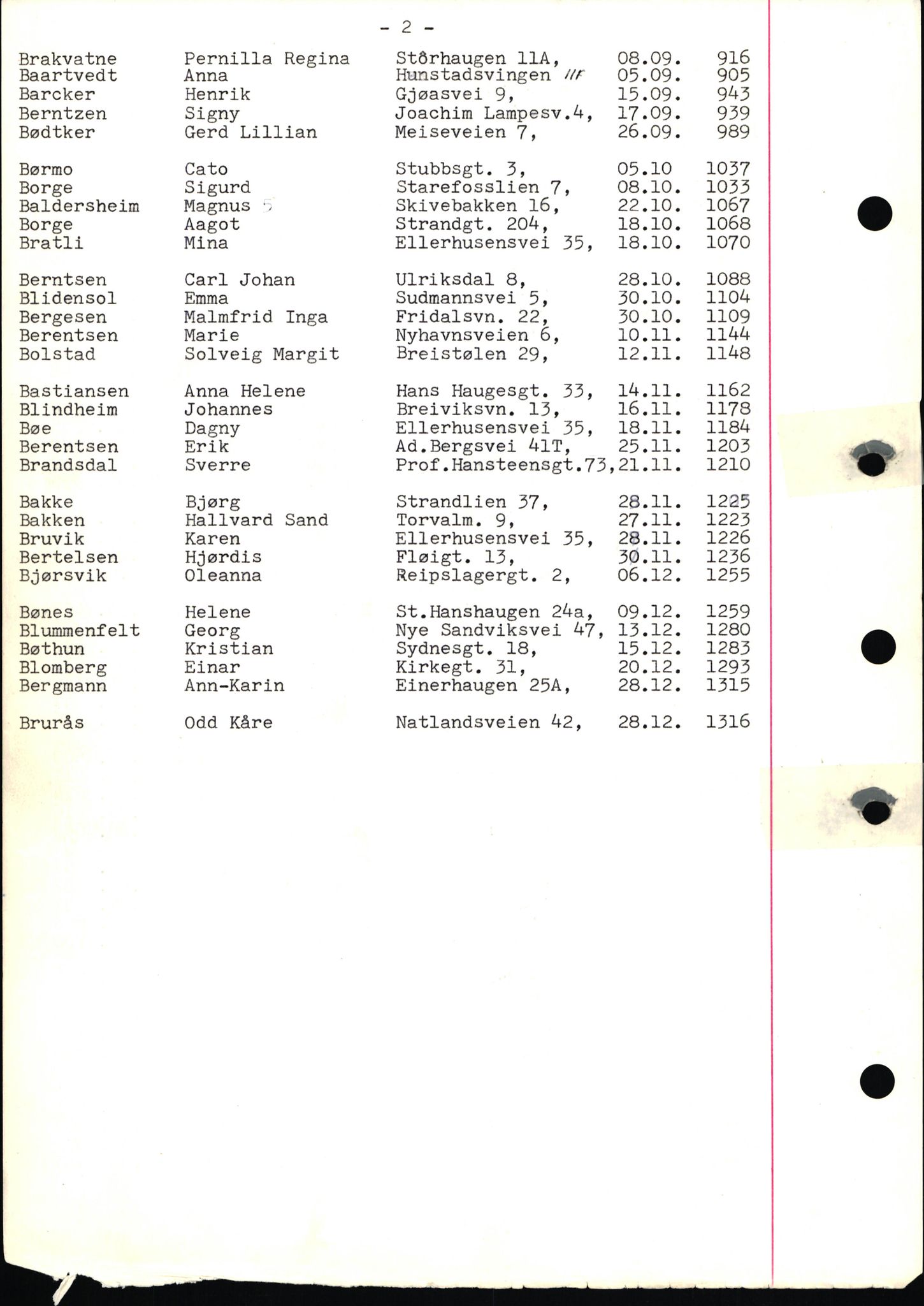 Byfogd og Byskriver i Bergen, SAB/A-3401/06/06Nb/L0019: Register til dødsfalljournaler, 1979, p. 3
