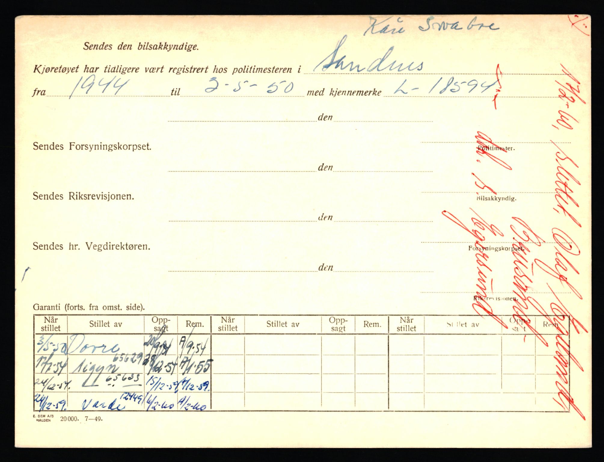 Stavanger trafikkstasjon, AV/SAST-A-101942/0/F/L0026: L-14000 - L-14599, 1930-1971, p. 938