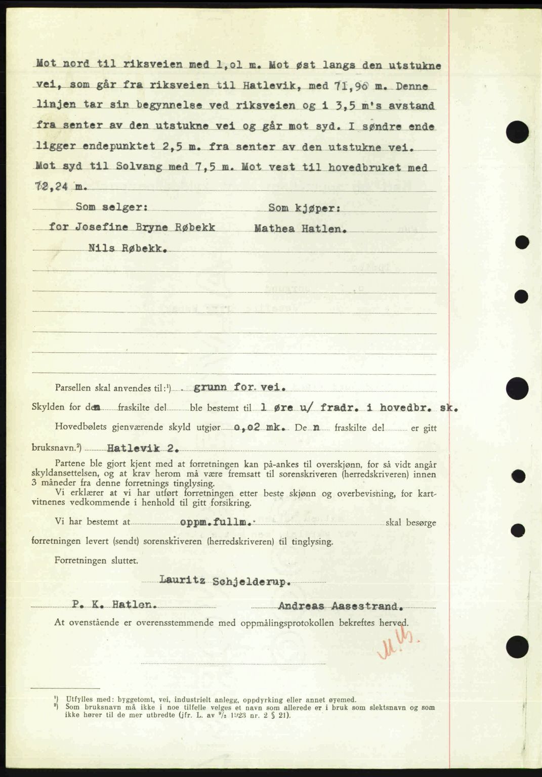 Nordre Sunnmøre sorenskriveri, AV/SAT-A-0006/1/2/2C/2Ca: Mortgage book no. A26, 1947-1948, Diary no: : 2343/1947