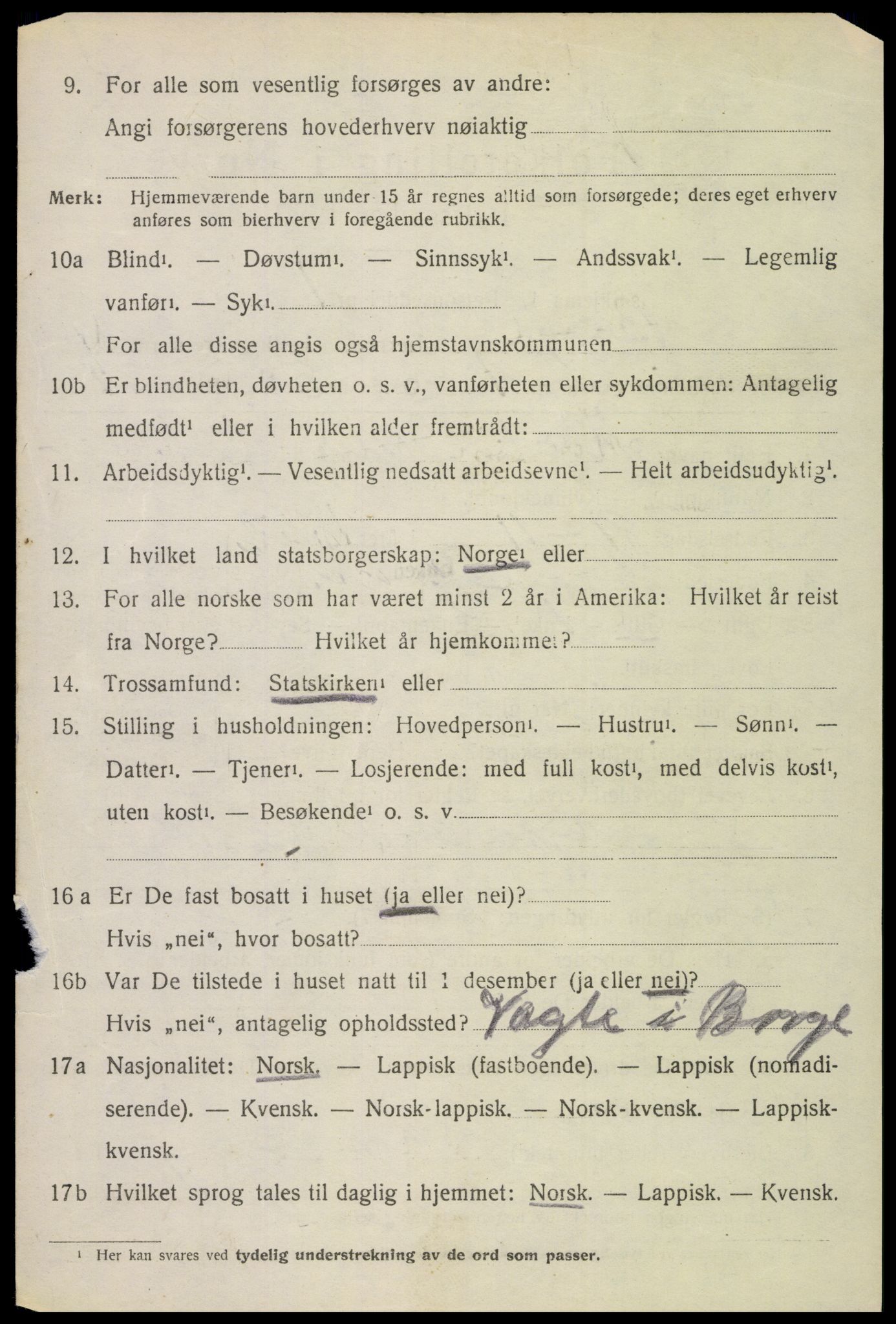 SAT, 1920 census for Borge, 1920, p. 4298