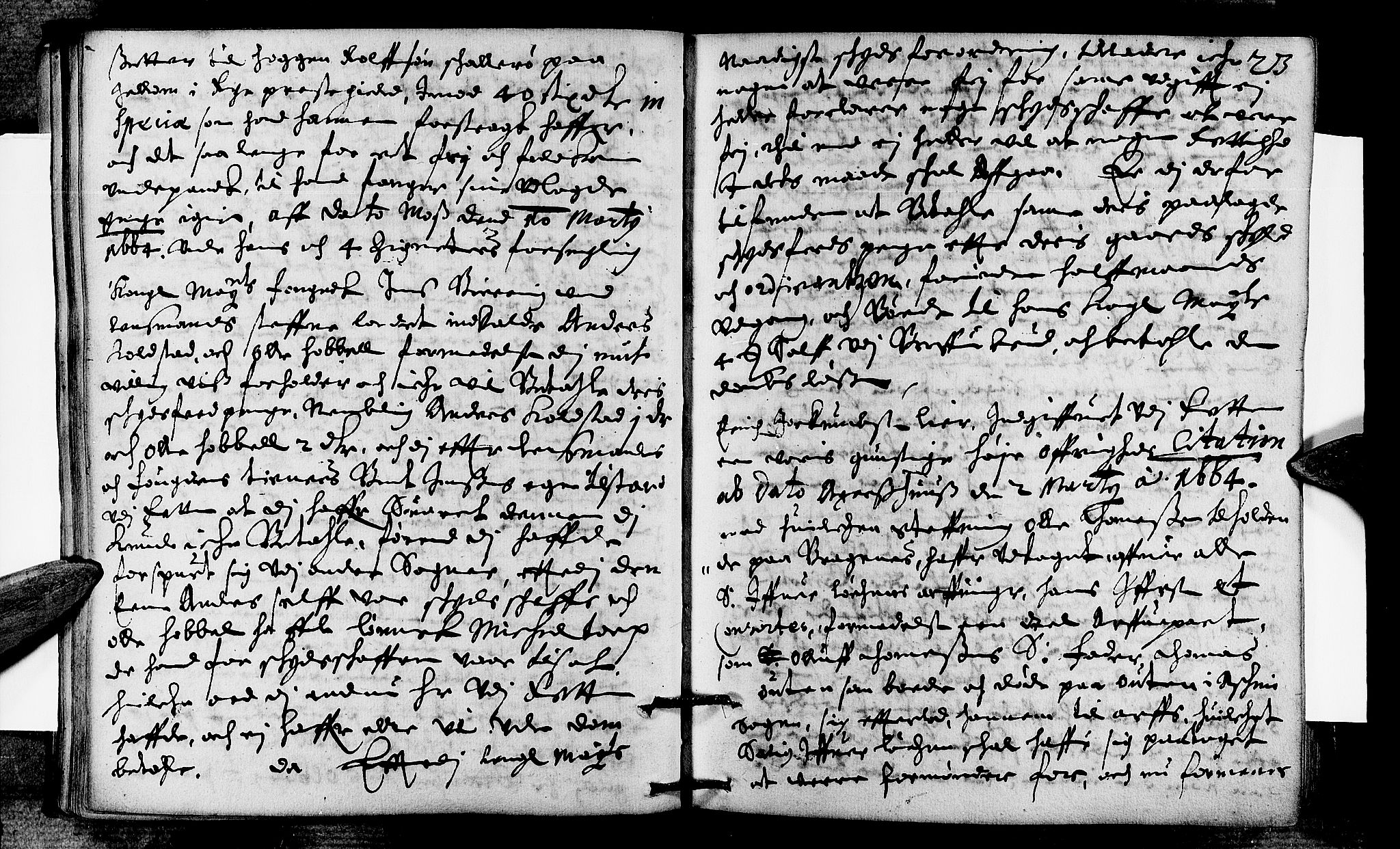 Heggen og Frøland sorenskriveri I, AV/SAO-A-11556/F/Fb/L0006: Tingbok, 1664, p. 22b-23a