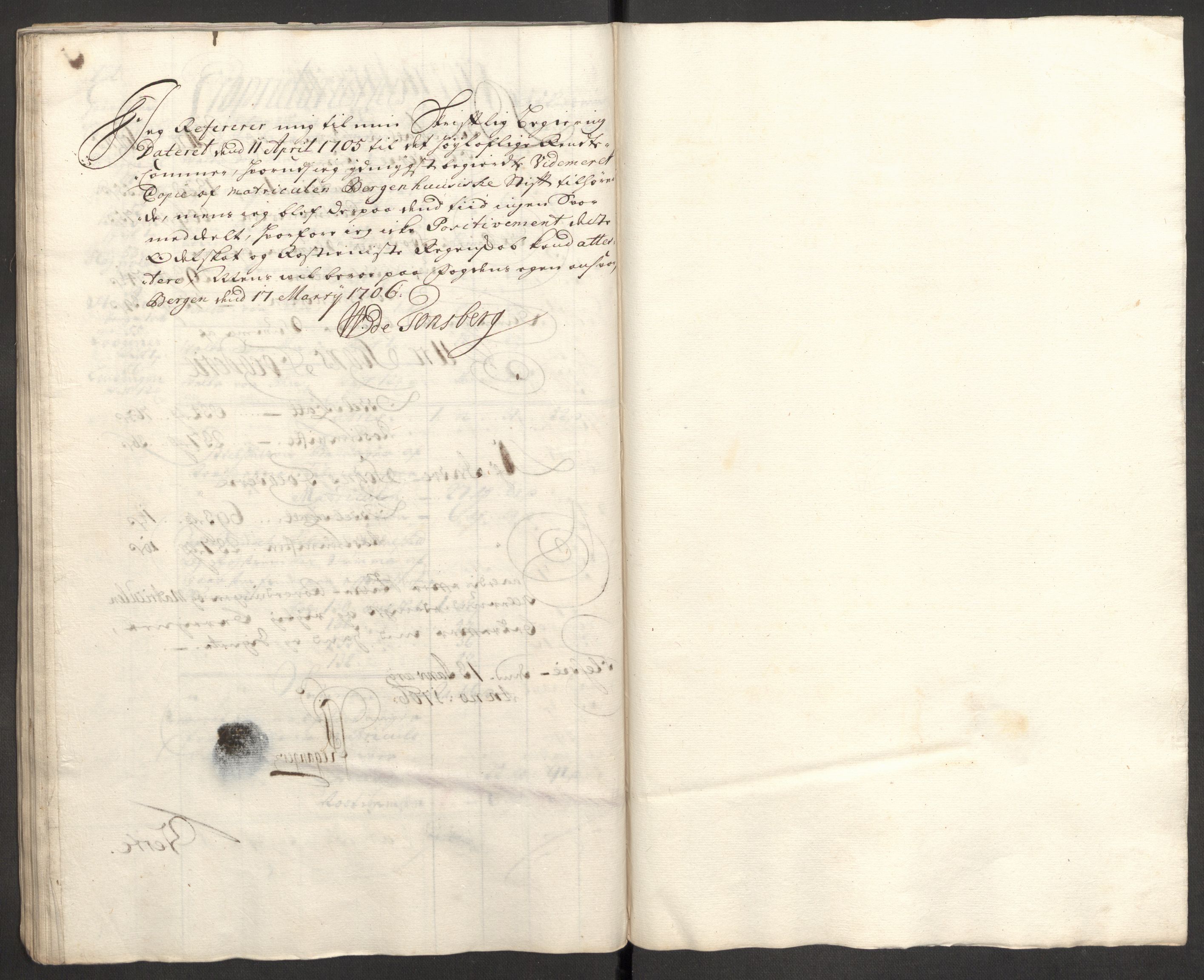 Rentekammeret inntil 1814, Reviderte regnskaper, Fogderegnskap, RA/EA-4092/R52/L3314: Fogderegnskap Sogn, 1705-1707, p. 91