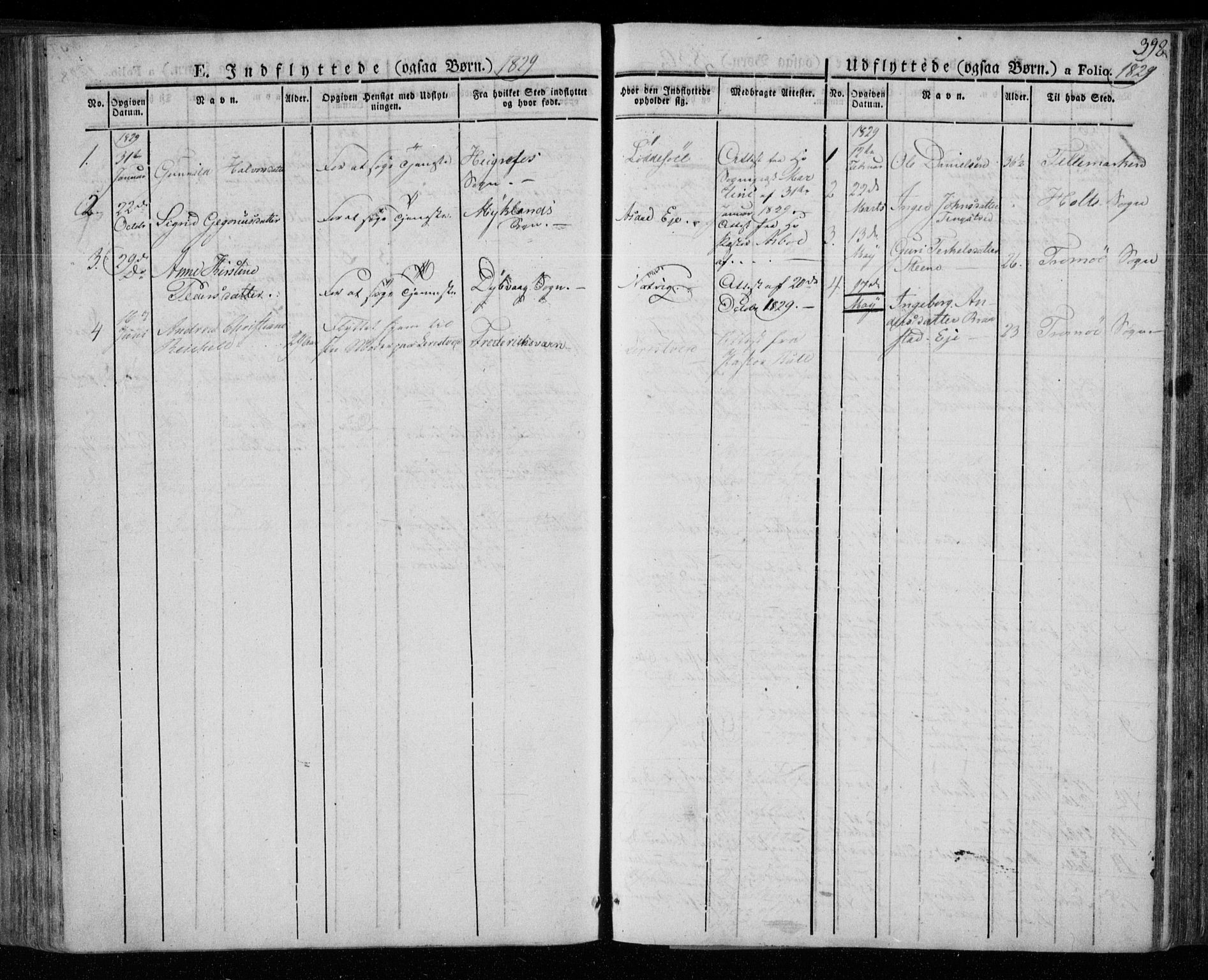 Øyestad sokneprestkontor, AV/SAK-1111-0049/F/Fa/L0013: Parish register (official) no. A 13, 1827-1842, p. 398