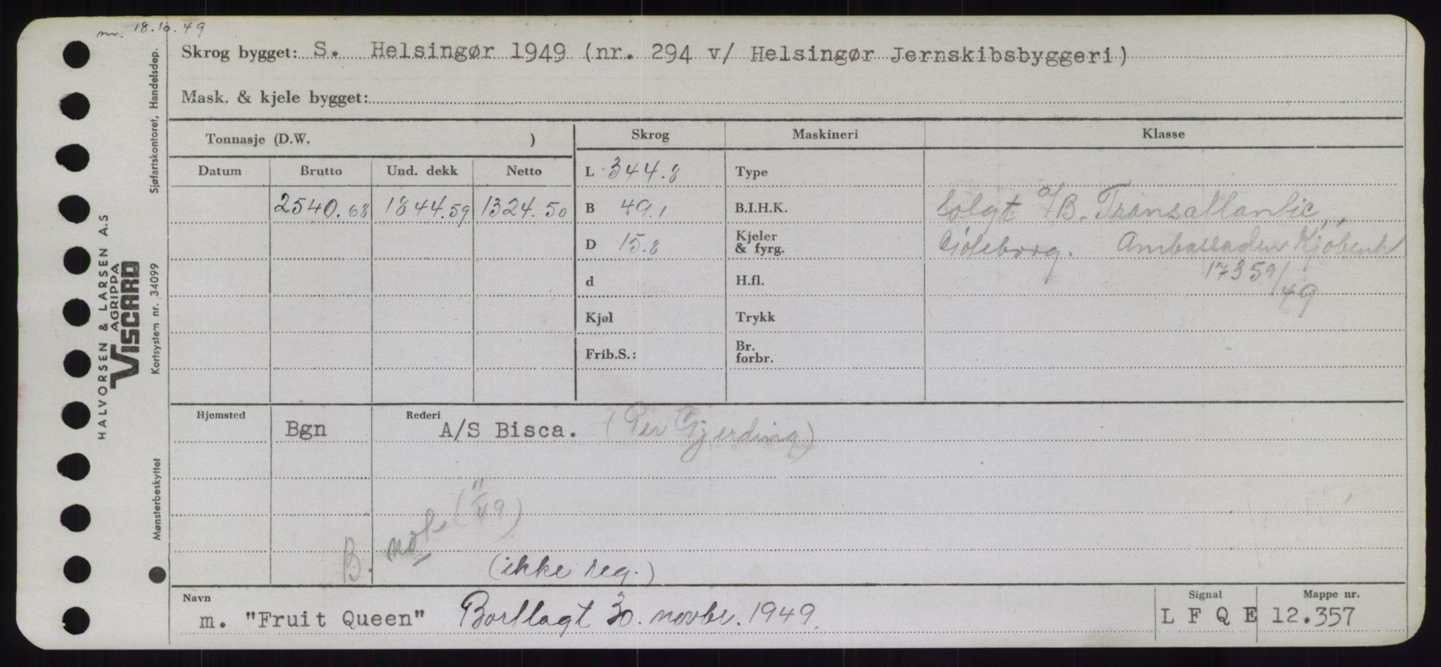 Sjøfartsdirektoratet med forløpere, Skipsmålingen, AV/RA-S-1627/H/Hd/L0011: Fartøy, Fla-Får, p. 543