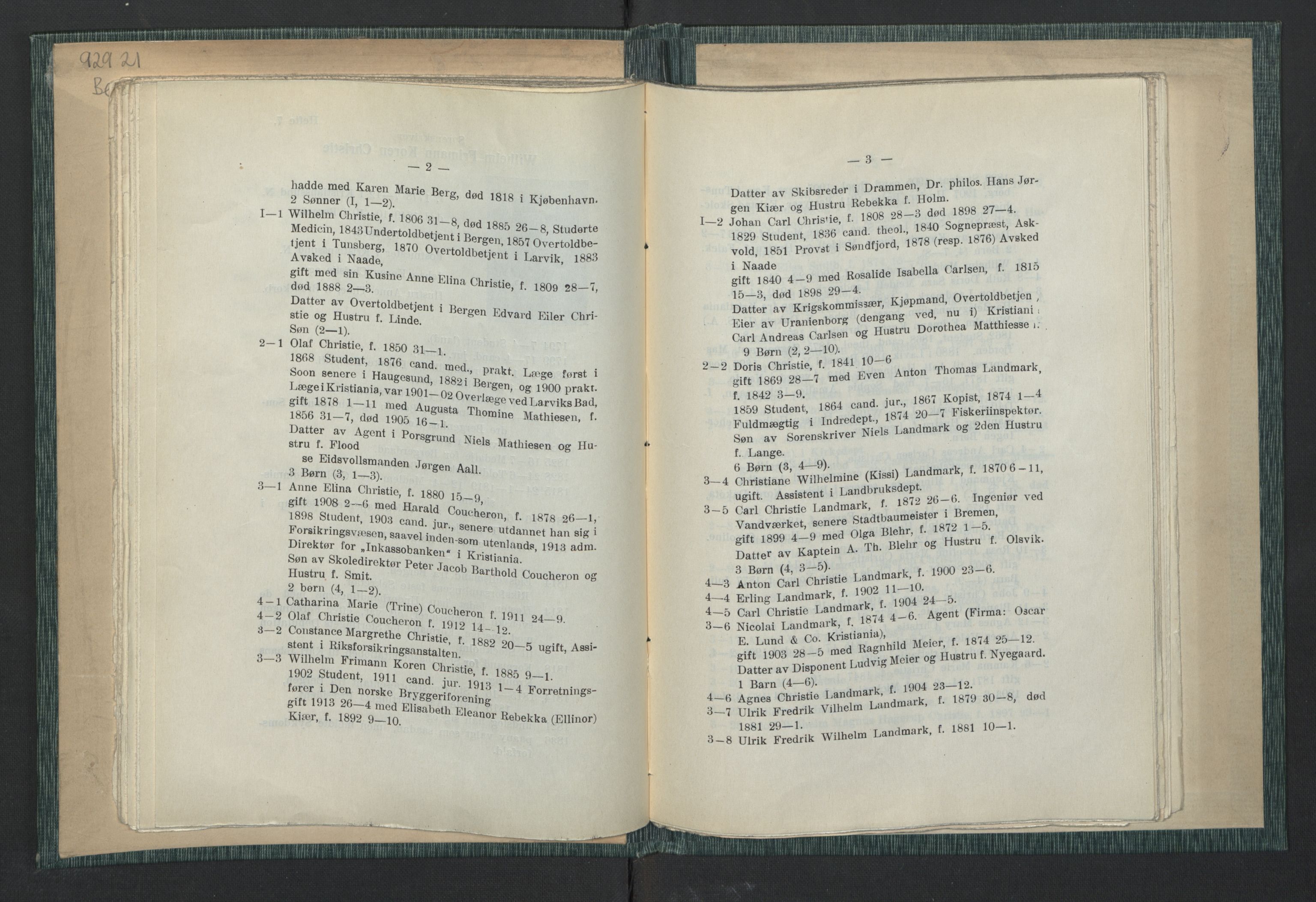 Andre publikasjoner, PUBL/PUBL-999/0003/0001: Johan Kielland Bergwitz: Vore Eidsvollsmænds efterkommere. Gjennem alle linjer i 100 aar (1914), 1814-1914, p. 34