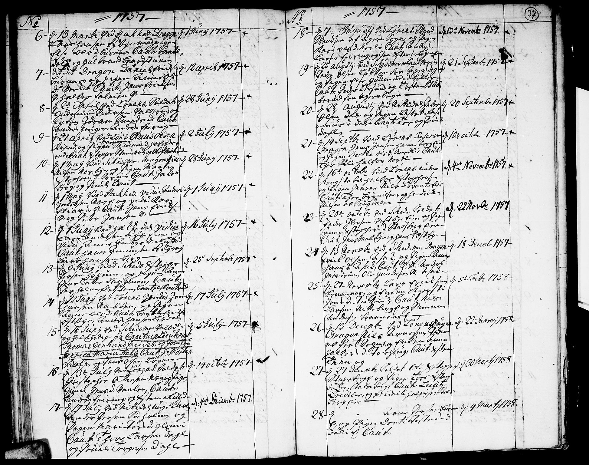 Skedsmo prestekontor Kirkebøker, SAO/A-10033a/F/Fa/L0004: Parish register (official) no. I 4, 1737-1768, p. 37